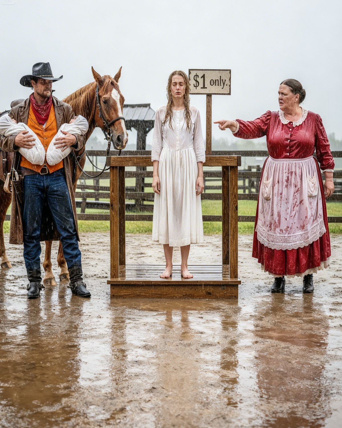 She Was Sold by Her Mother-in-law for Being Infertile, Until a Single Father Of Twins Took Her In