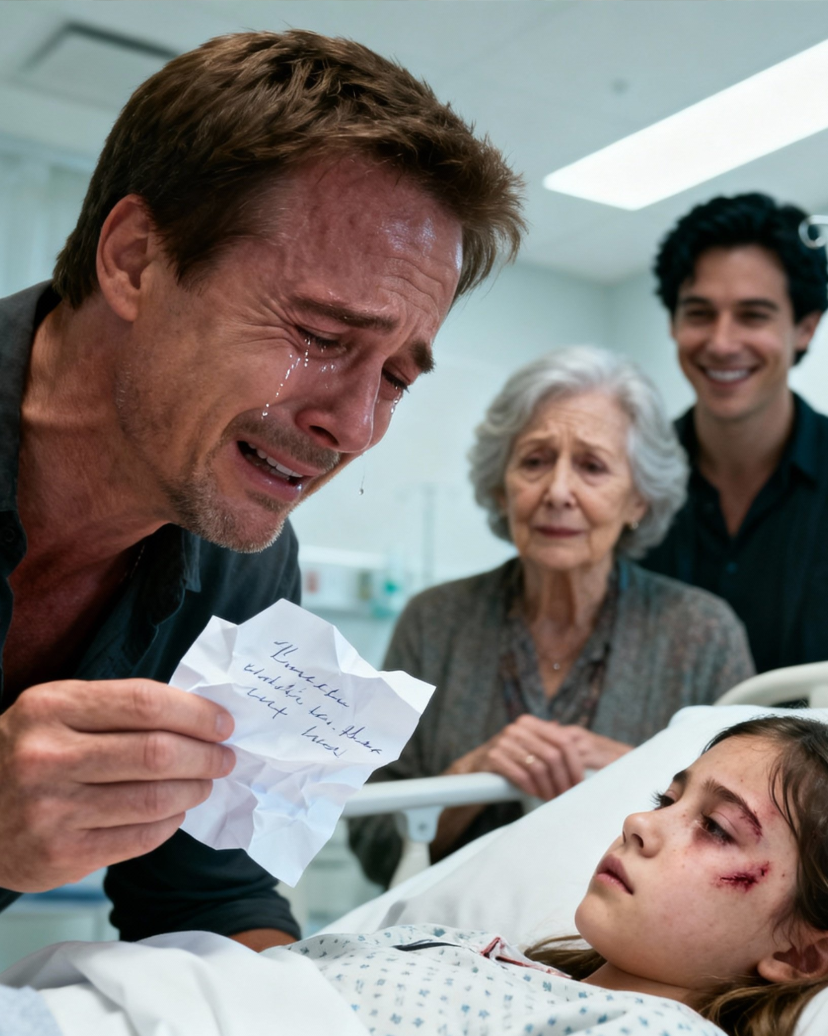 “Sitting by my daughter’s hospital bed, I held her hand tightly while the doctor said: ‘The fall was severe. She might not wake up.’”