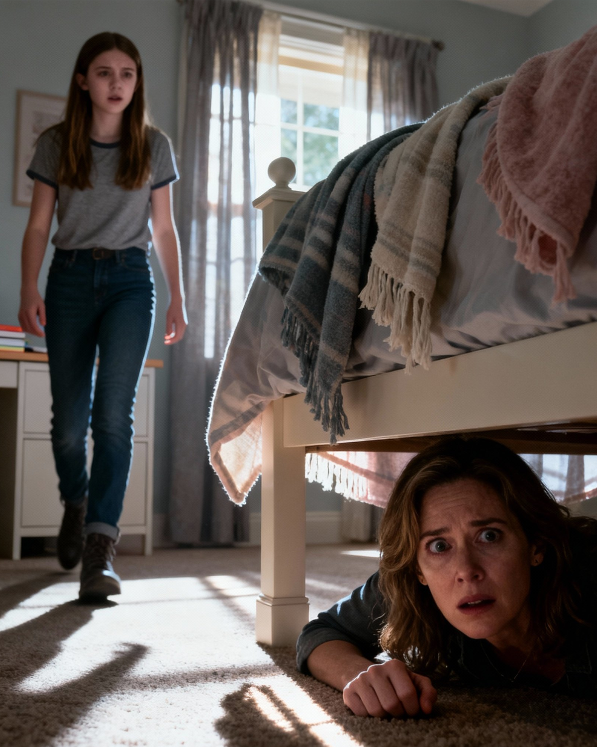 My neighbor kept insisting she’d seen my daughter at home during school hours. I knew that couldn’t be true… unless something was being hidden from me.