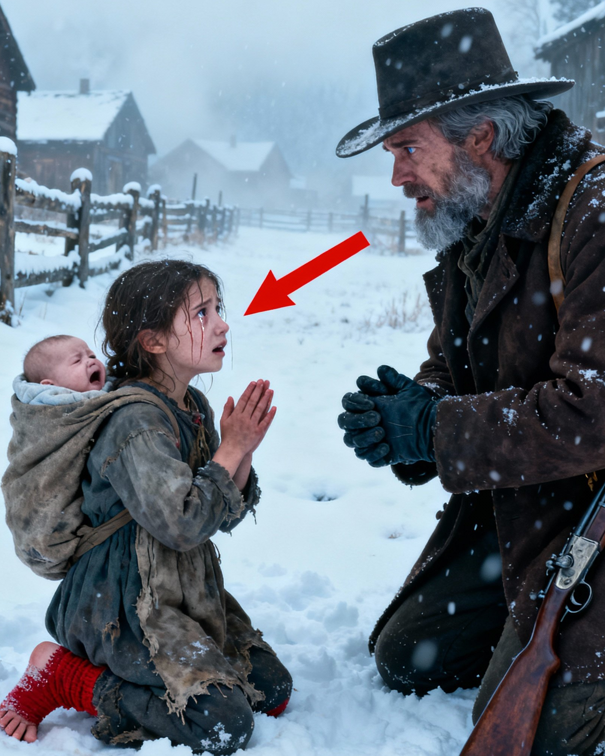 She Came Out of the Snow Asking for Work—What the Cowboy Saw in Her Arms Broke Him Open for the First Time in Years. G