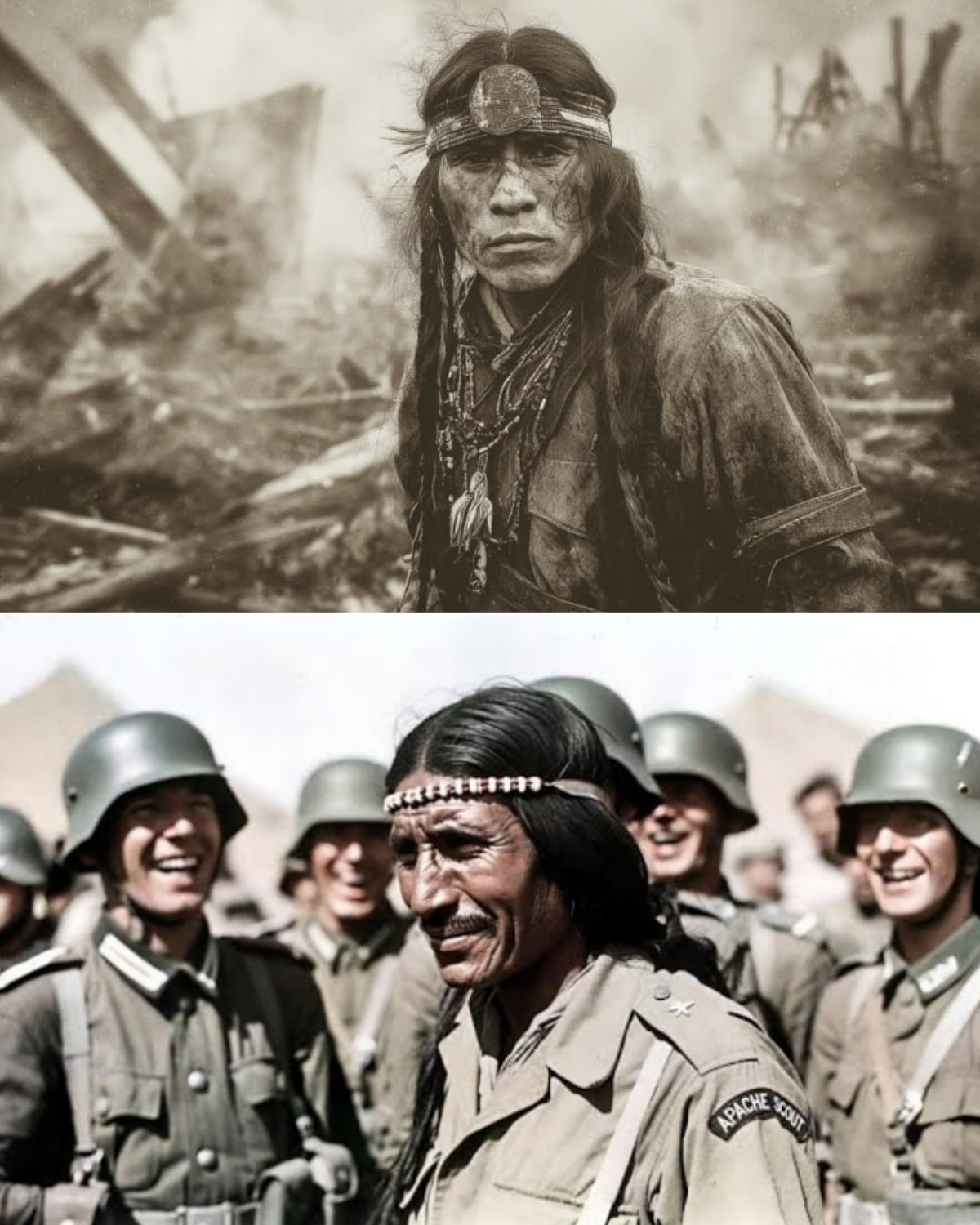 The Apache Scout Smiled When the Germans Laughed — By Dawn, Their Patrol Was Just a Ghost Story…