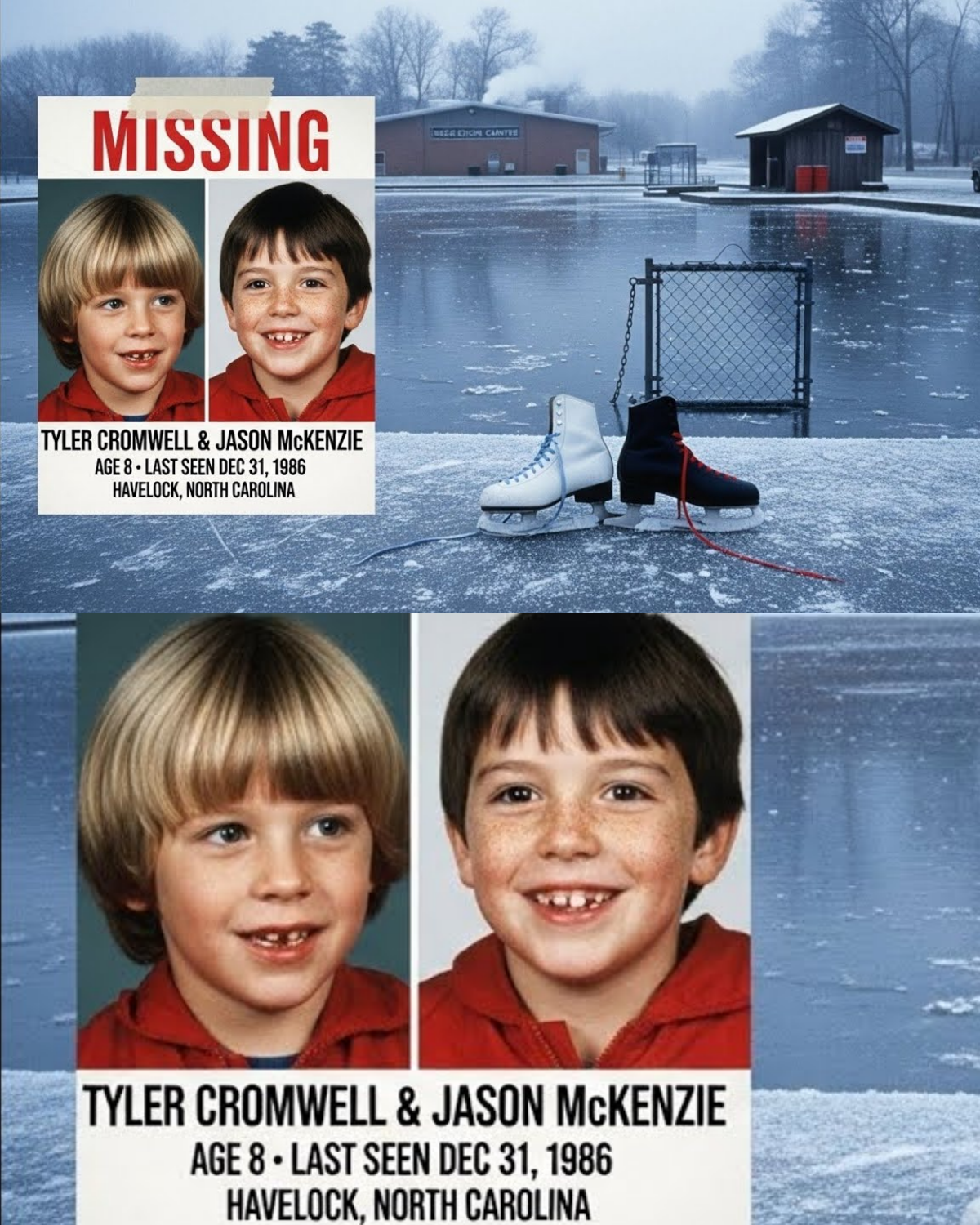 North Carolina 1986 — Two boys vanish on New Year’s Eve, found alive 18 years later