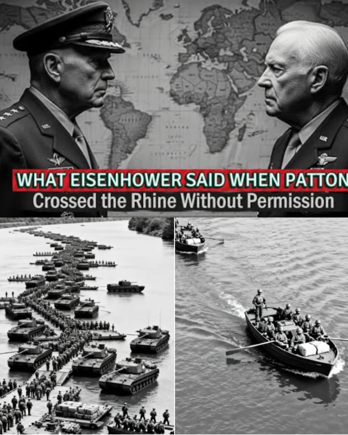 What Eisenhower Said To His Staff When Patton Crossed the Rhine Without Orders…