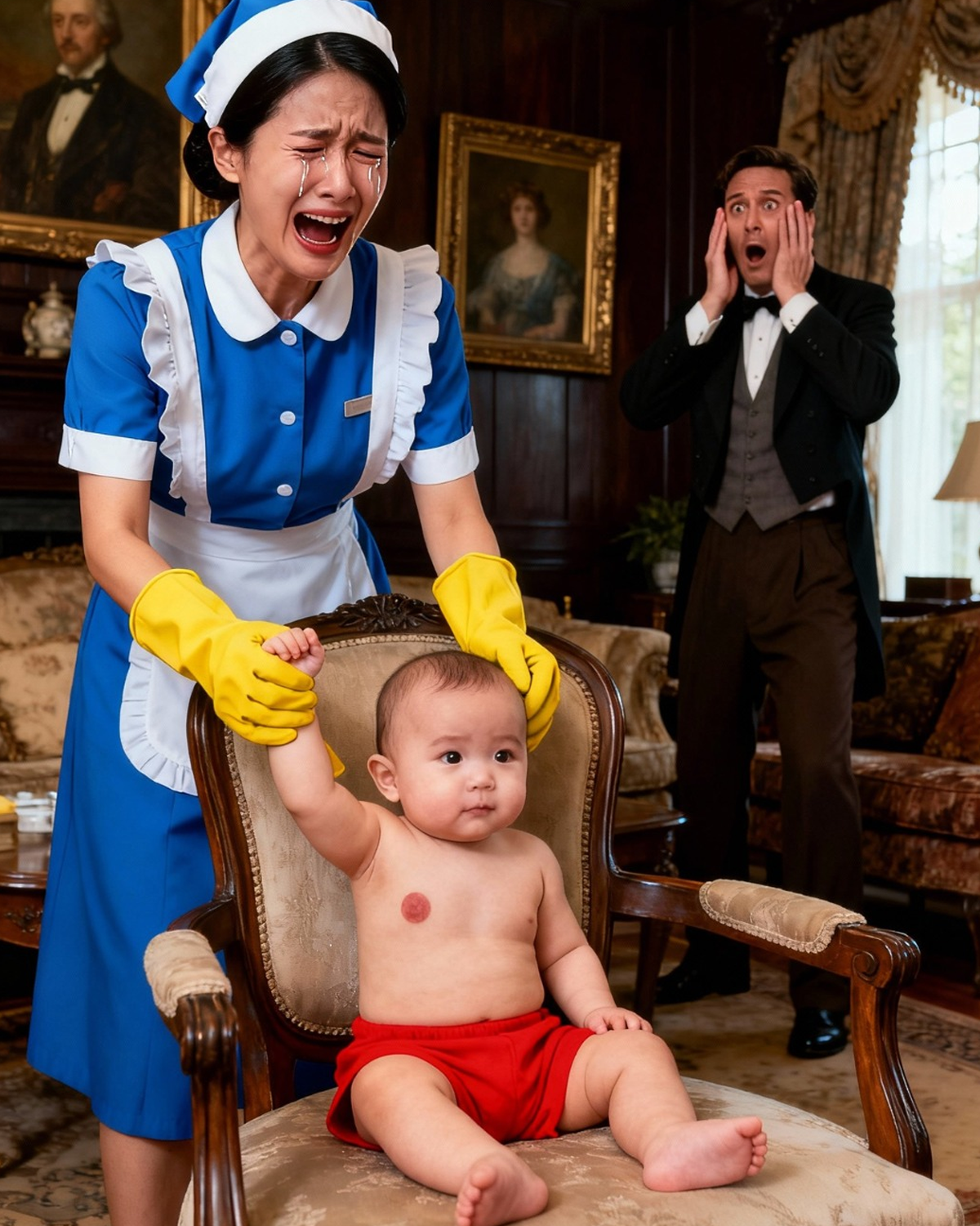 “Every morning, the billionaire’s baby grew weaker, until the maid found something under his arm.”