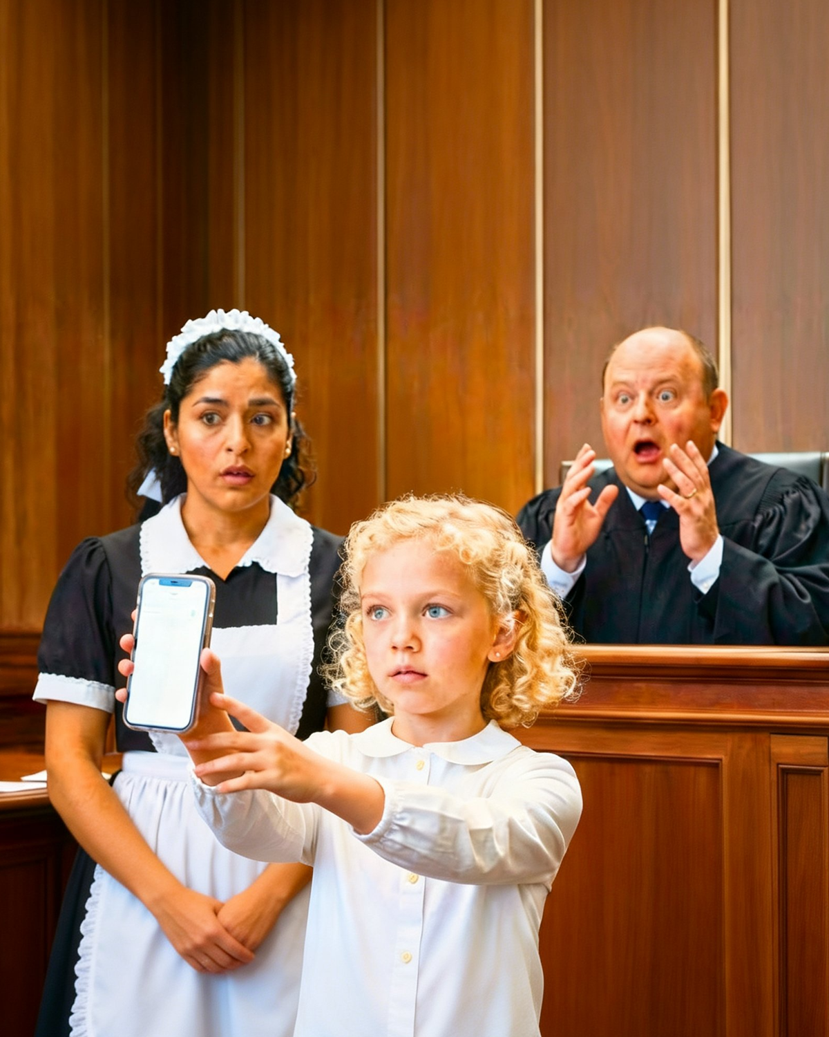 When the Millionaire’s Daughter took out her cell phone, the Judge turned PALE