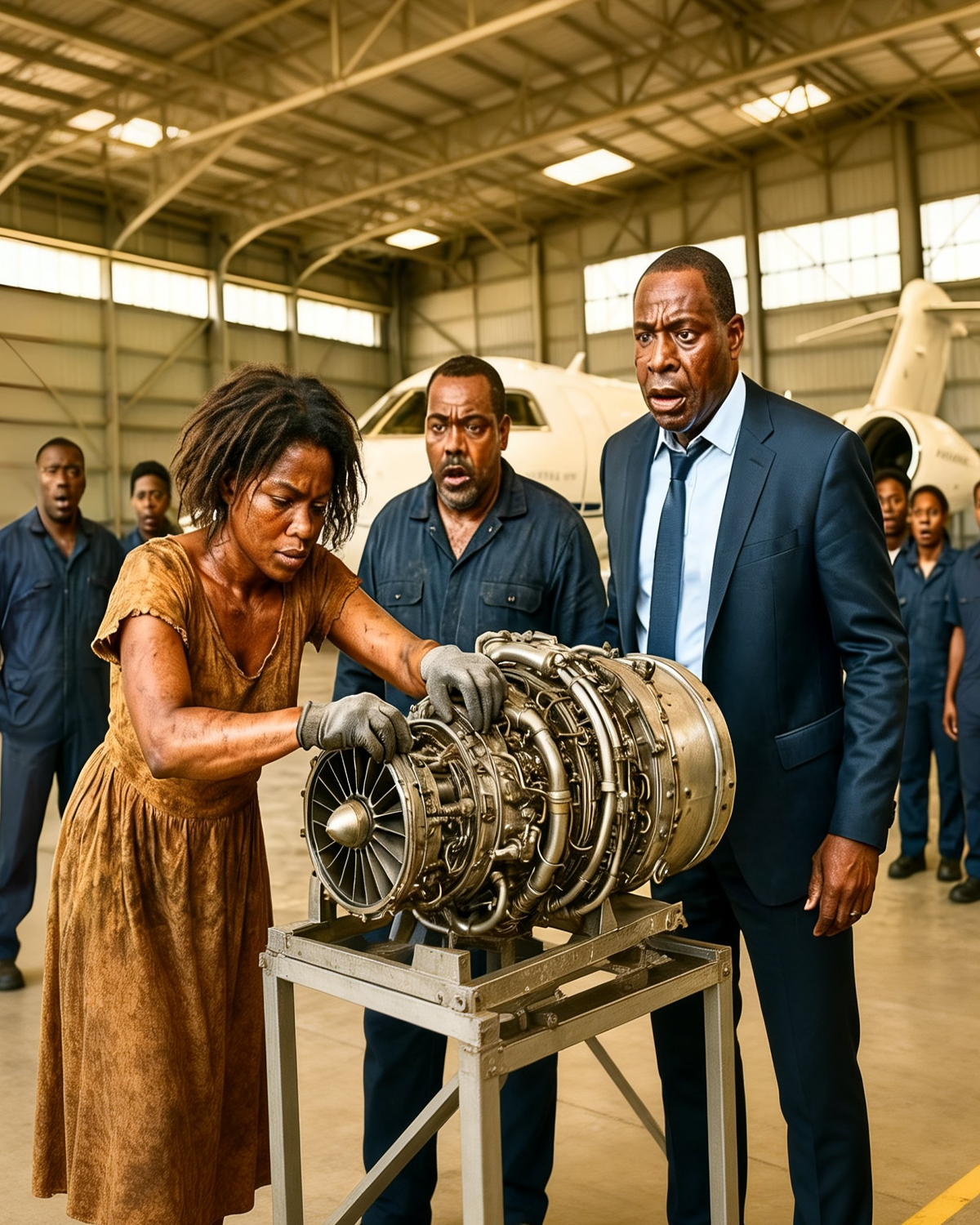 “If You Permit, I Will Fix It”, No One Could Fix Billionaire’s Jet Engine Until A Homeless Girl Did