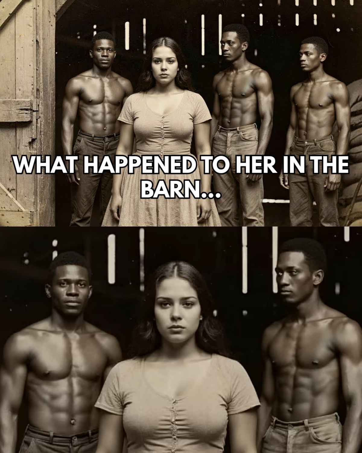 The Plantation Owner Gave His Daughter to the Slaves… What Happened to Her in the Barn
