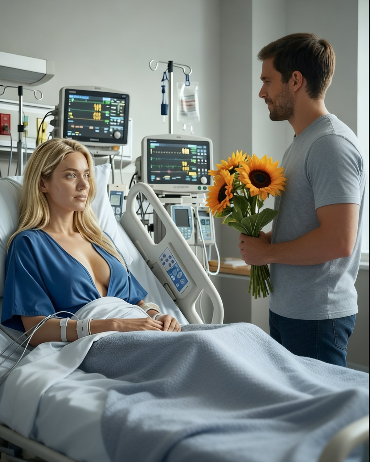 Single Dad Entered the Wrong Hospital Room — Met a Dying Woman… and Married Her Later