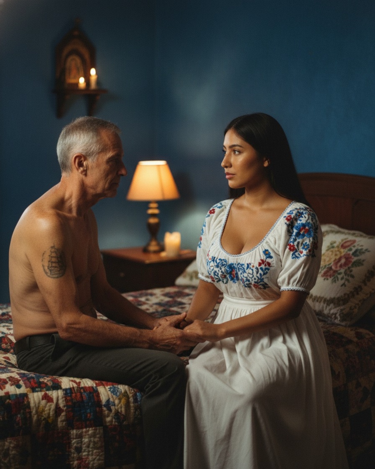 I bathed my paralyzed father-in-law behind my husband’s back… and when I saw the mark on his body, I fell to my knees, because my past had just awakened.