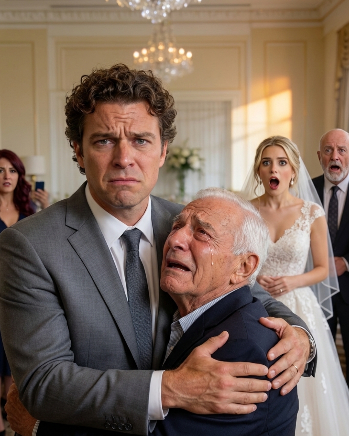 On my wedding day, my in-laws m0cked my dad in front of 500 people. they said, โthatโs not a father โ thatโs trash.โ my fiancรฉe laughed. I