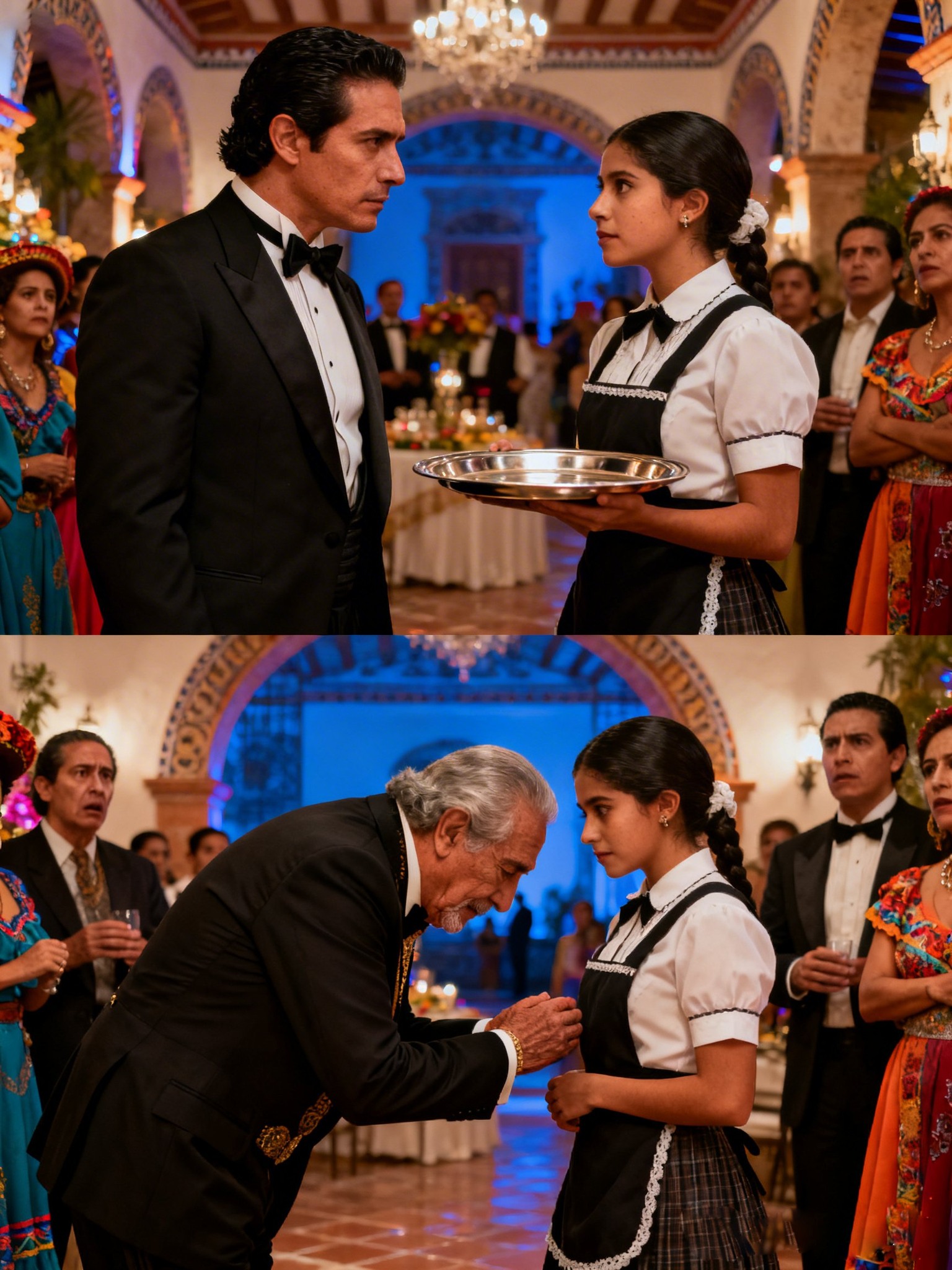 My husband forced me to act as a maid at his promotion party and also showed off his mistress, but everyone was shocked when the big boss bowed and called me “Madam President”.