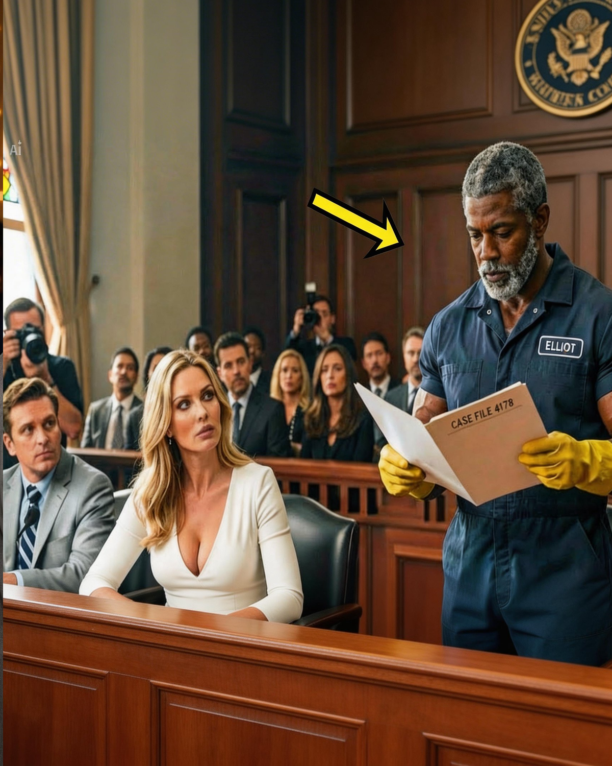 I WILL DEFEND HER! — The black janitor who saved the billionaire after her lawyer abandoned her.