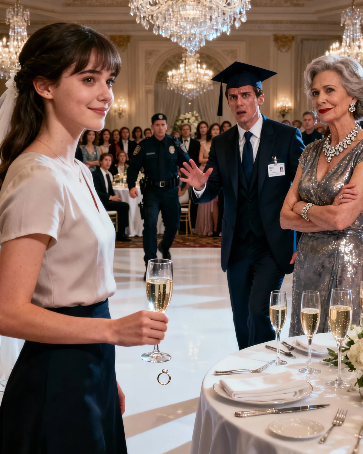 I Spent $30K On My Fiancé’s Med School—At His Grad Party, He Told Security, “She’s Just A Roommate. Remove Her.” His Mother Smirked, “She Never Belonged In Our Family.” I Smiled, Dropped My Ring In His Champagne… And Started His Downfall.