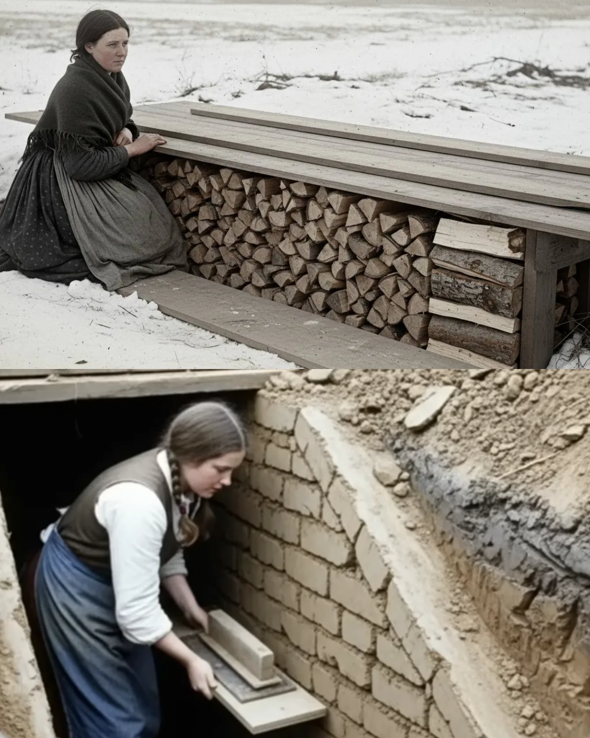 Thrown Out at 16, She Built a Dugout Shed for $10 — Until Her Firewood Stayed Dry All Winter