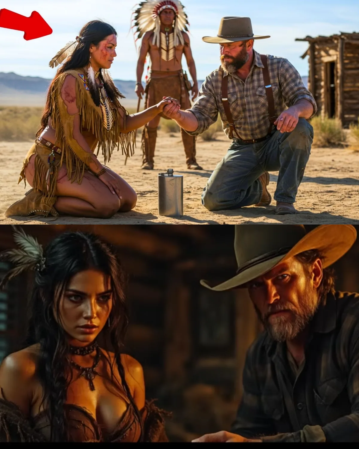 Chief’s Daughter Was Forced to Marry a Cowboy as Punishment—But His First Touch Made Her Beg for!