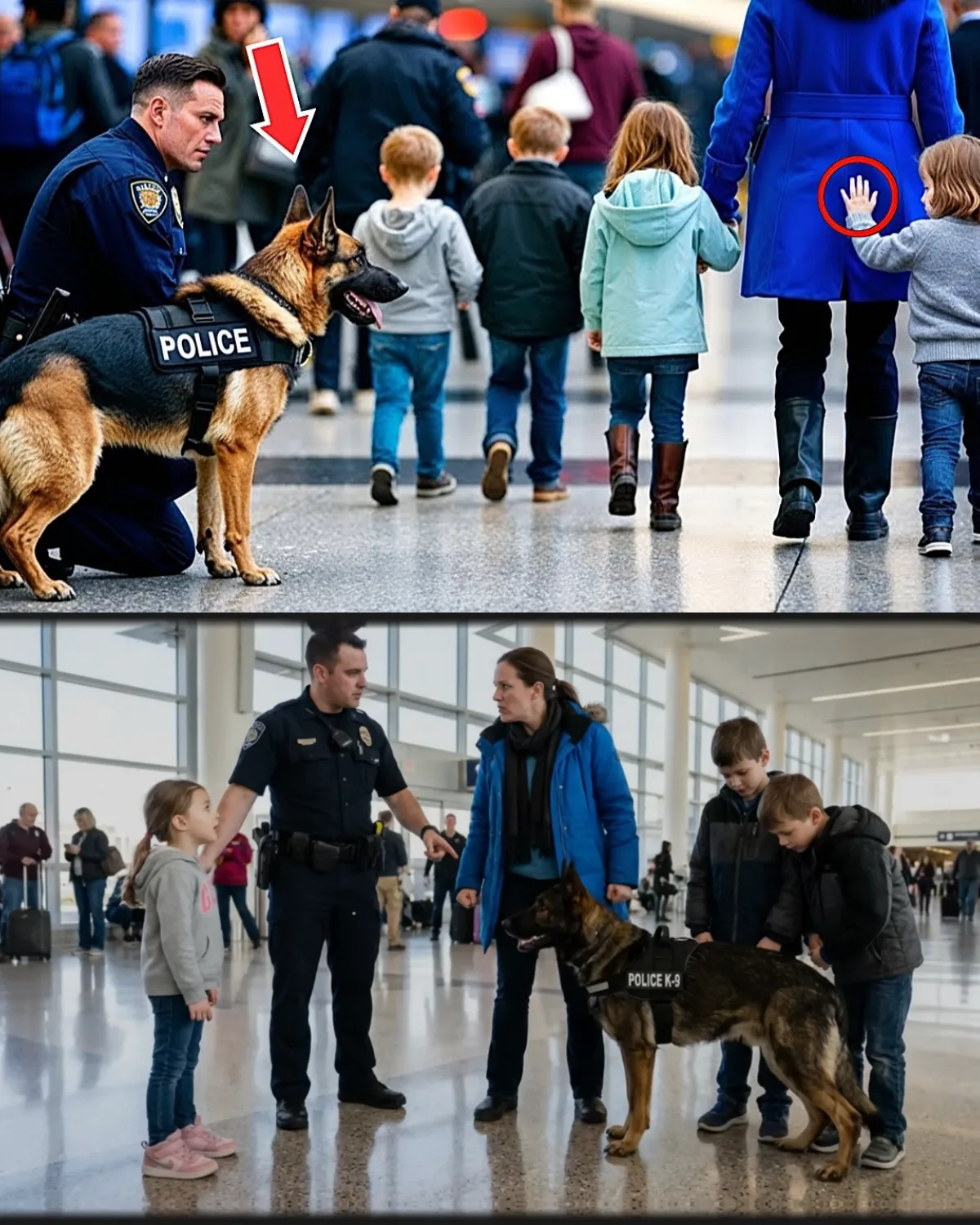 Girl’s Gave Silent Signal to Police Dog — What This Dog Did Next Shocked Everyone!