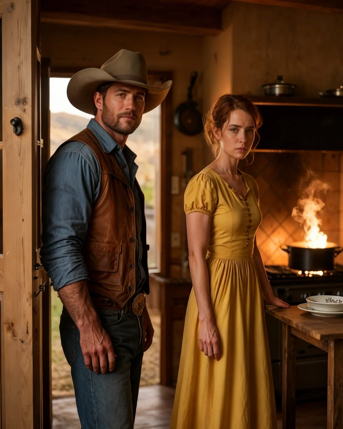 He Came Home To Find Supper On The Stove, She’d Let Herself In And Set Two Plates