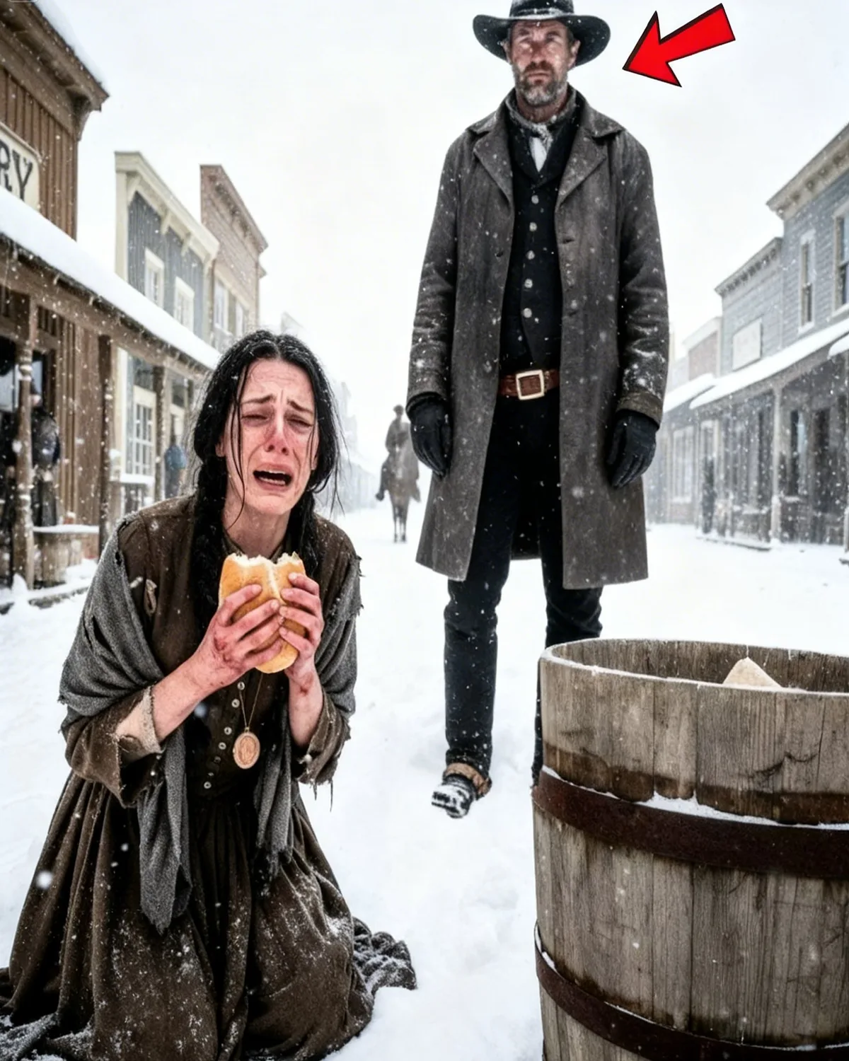 She Ate Bread From Trash — “That’s Enough,” the Cowboy Said and Changed Fate