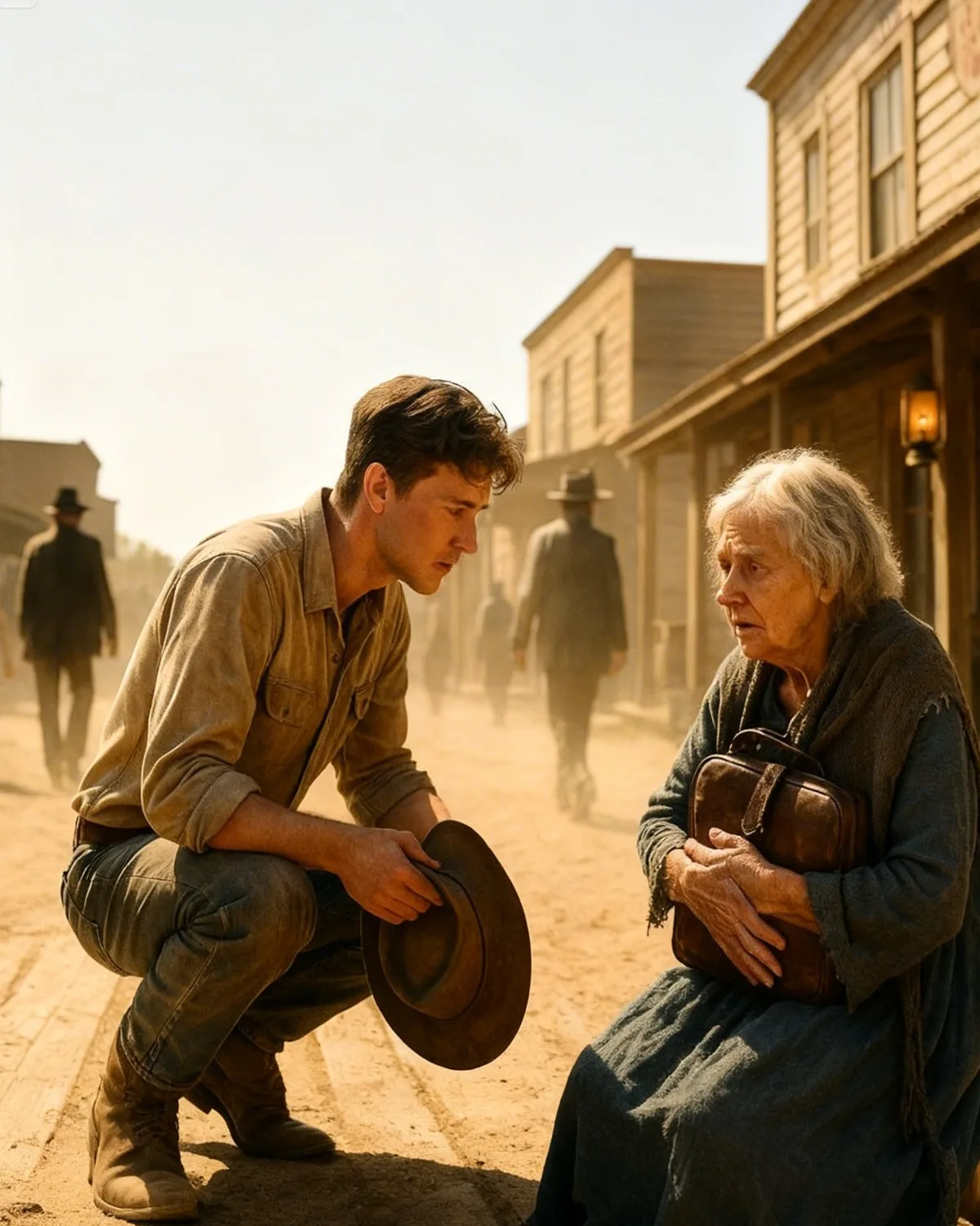 Everyone Ignored the Old Woman at the Trading Post, Until a Poor Ranch Hand Helped Her She Owned
