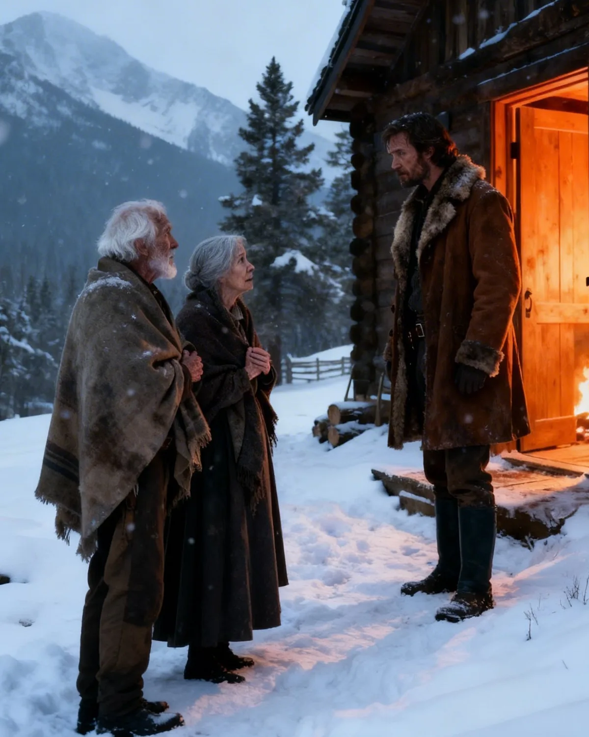 Old Couple Said ‘We Can’t Walk Anymore Can We Stay One Night?—What the Mountain Man Did Shocked Town