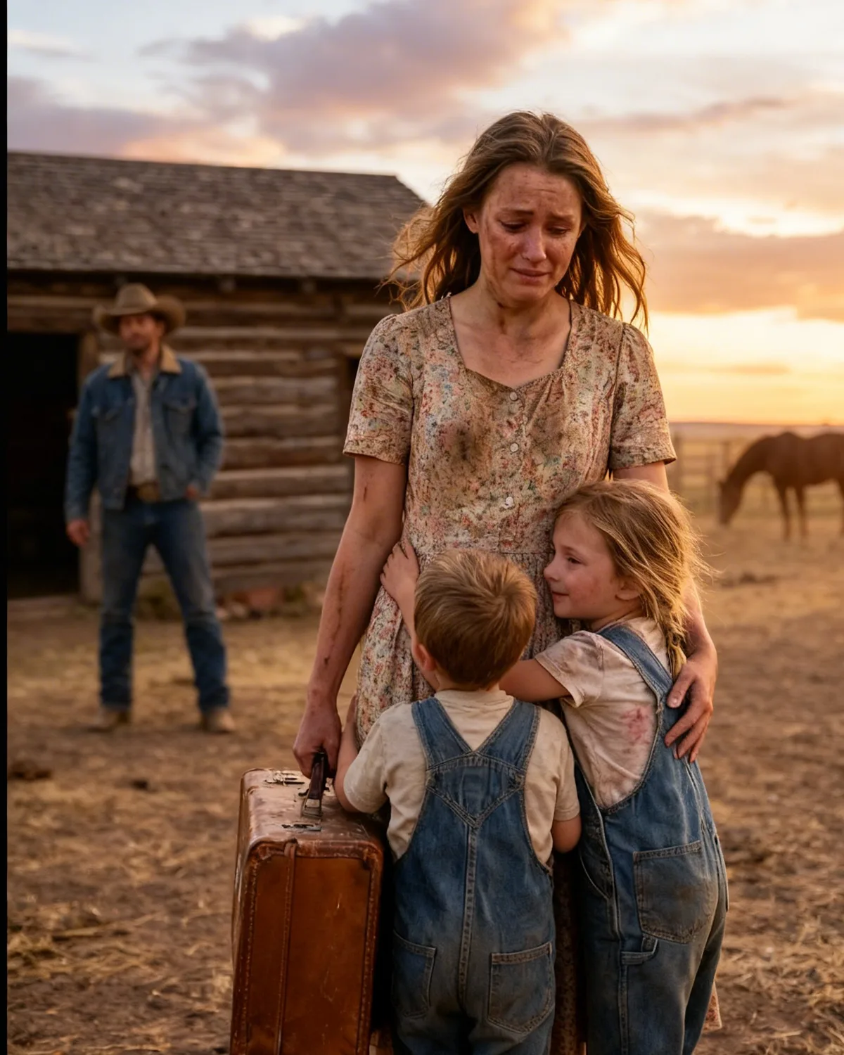 Sold at 18 to a Lonely Rancher — But His Twin Kids Loved Her Before He Did