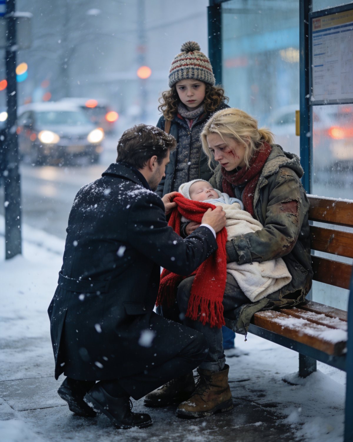 “Daddy, Her baby is freezing!”-How a CEO single dad and his little girl saved a homeless mother