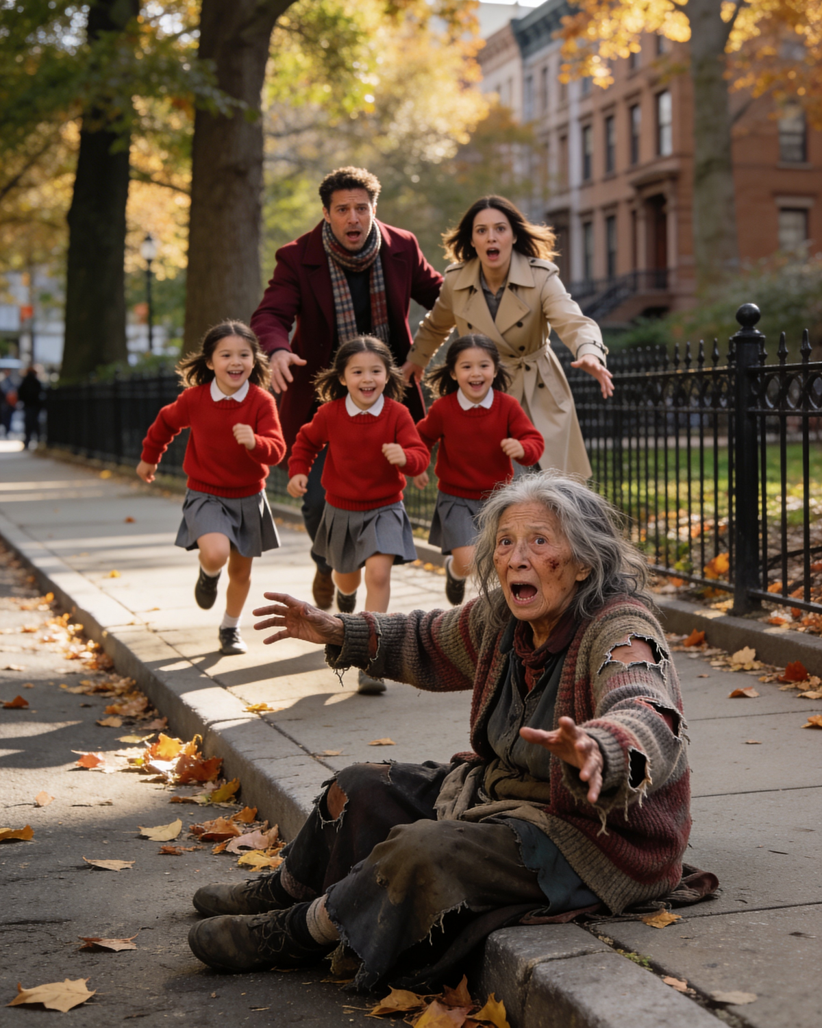 The Blind Triplet Daughters of a Millionaire Ran Toward a Stranger—And What Happened Next Defied Logic