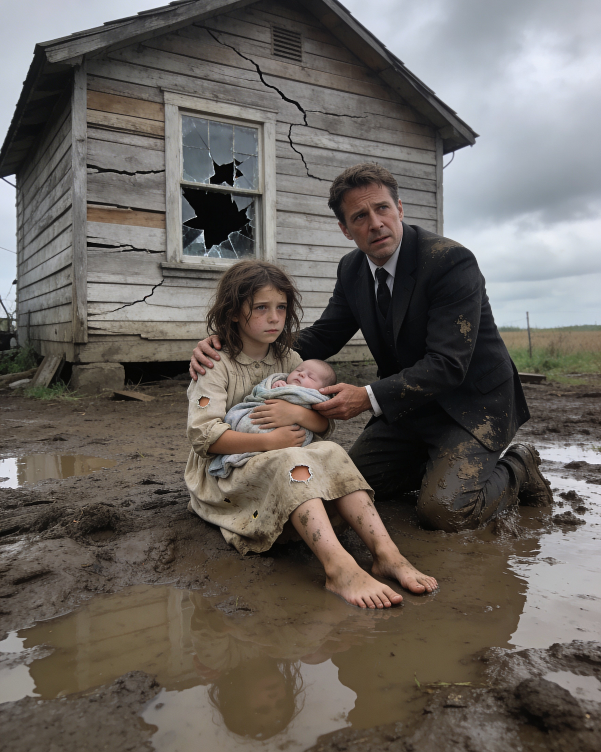 The millionaire who couldn’t have children thought he had lost everything… until he saw a little girl defending a baby as if the whole world were her enemy.