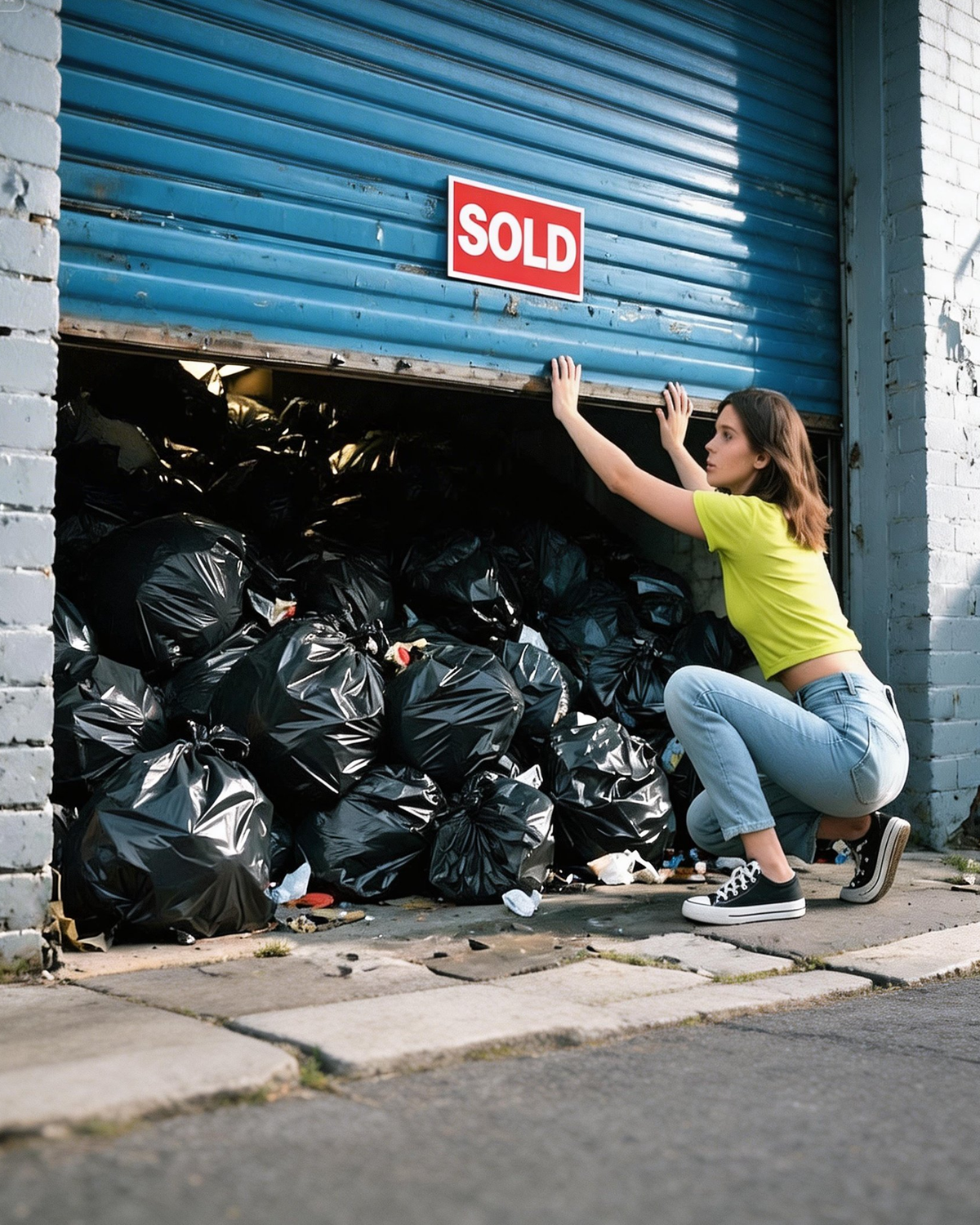 Desperate Mom Bought a Storage Unit Full of Trash Bags, What She Found Inside Shocked Her