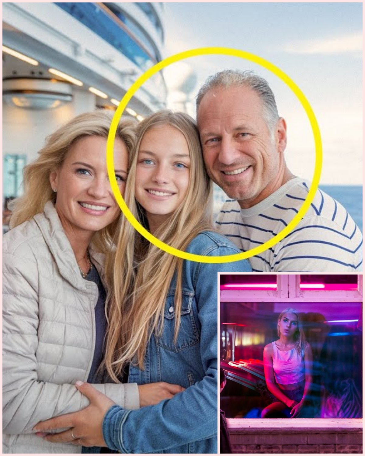 Dad and Daughter Vanish on Cruise Ship, 7 Years Later the Mother Passes an Alley and Sees…