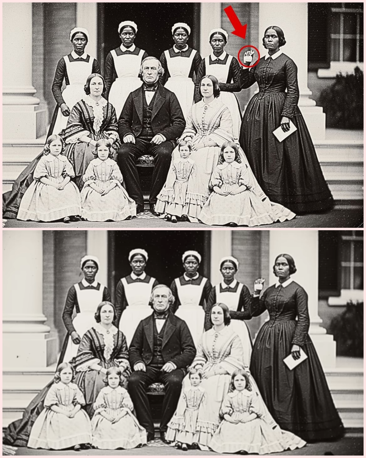 This 1859 plantation portrait looks peaceful—until you see what’s hidden in the slave’s hand