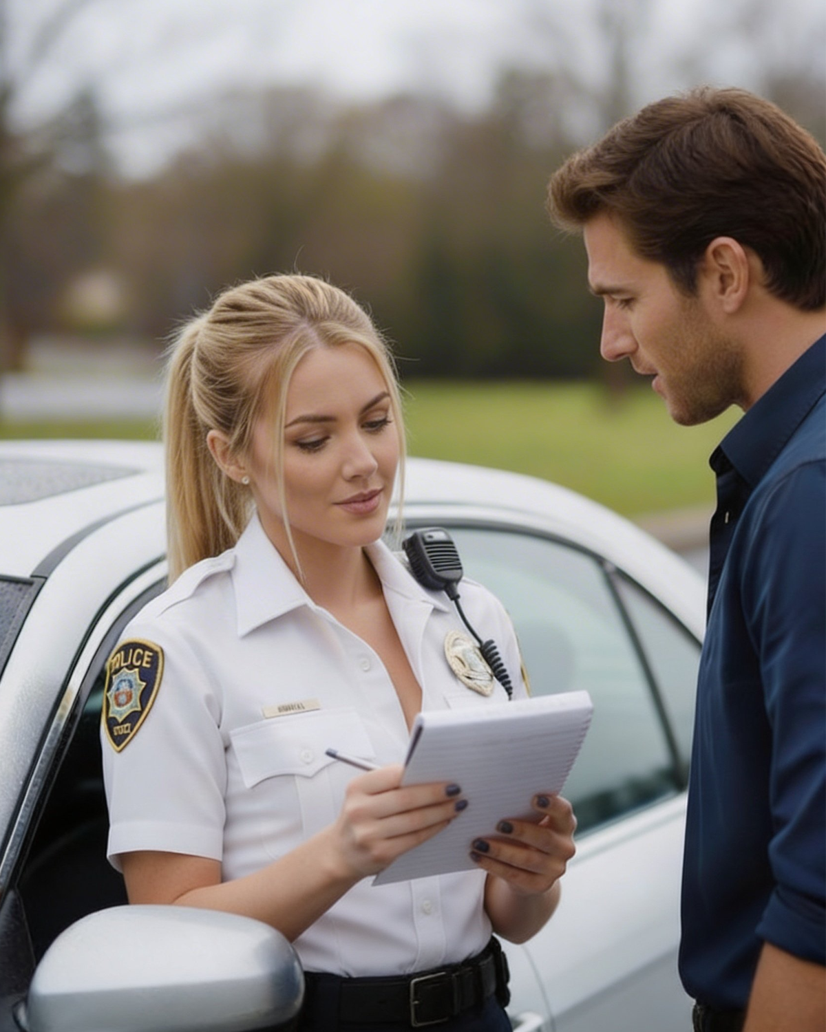 Police Officer Wrote a Ticket for a Single Dad — Then Whispered, “If You Weren’t Married…”