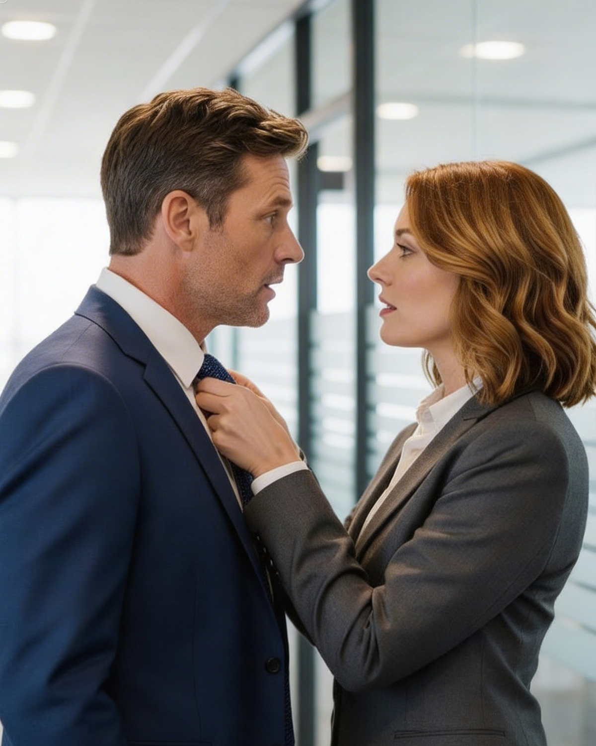 CEO Fixed Single Dad’s Tie — She Whispered “Stop Staring at My Lips Like That If You Keep I’ll …..