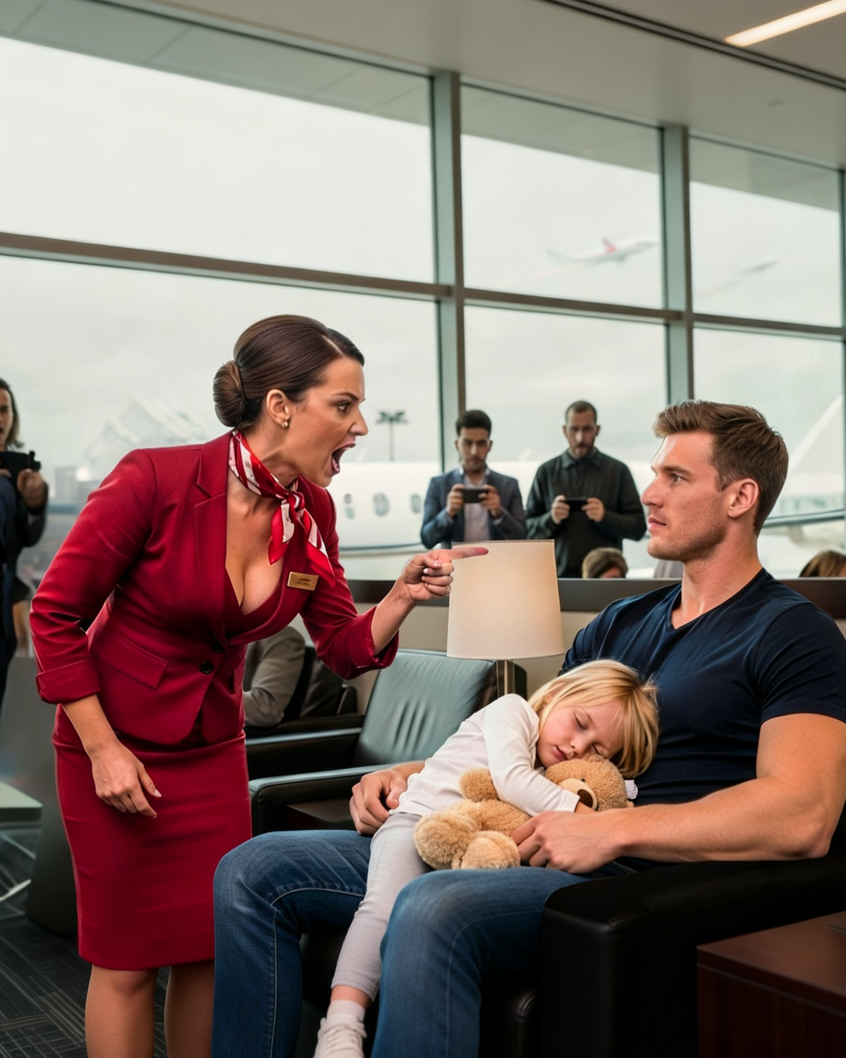 “Get the Hell Out,” Airport Staff Kicked Out the Single Dad — Seconds Later, His Private Jet Landed