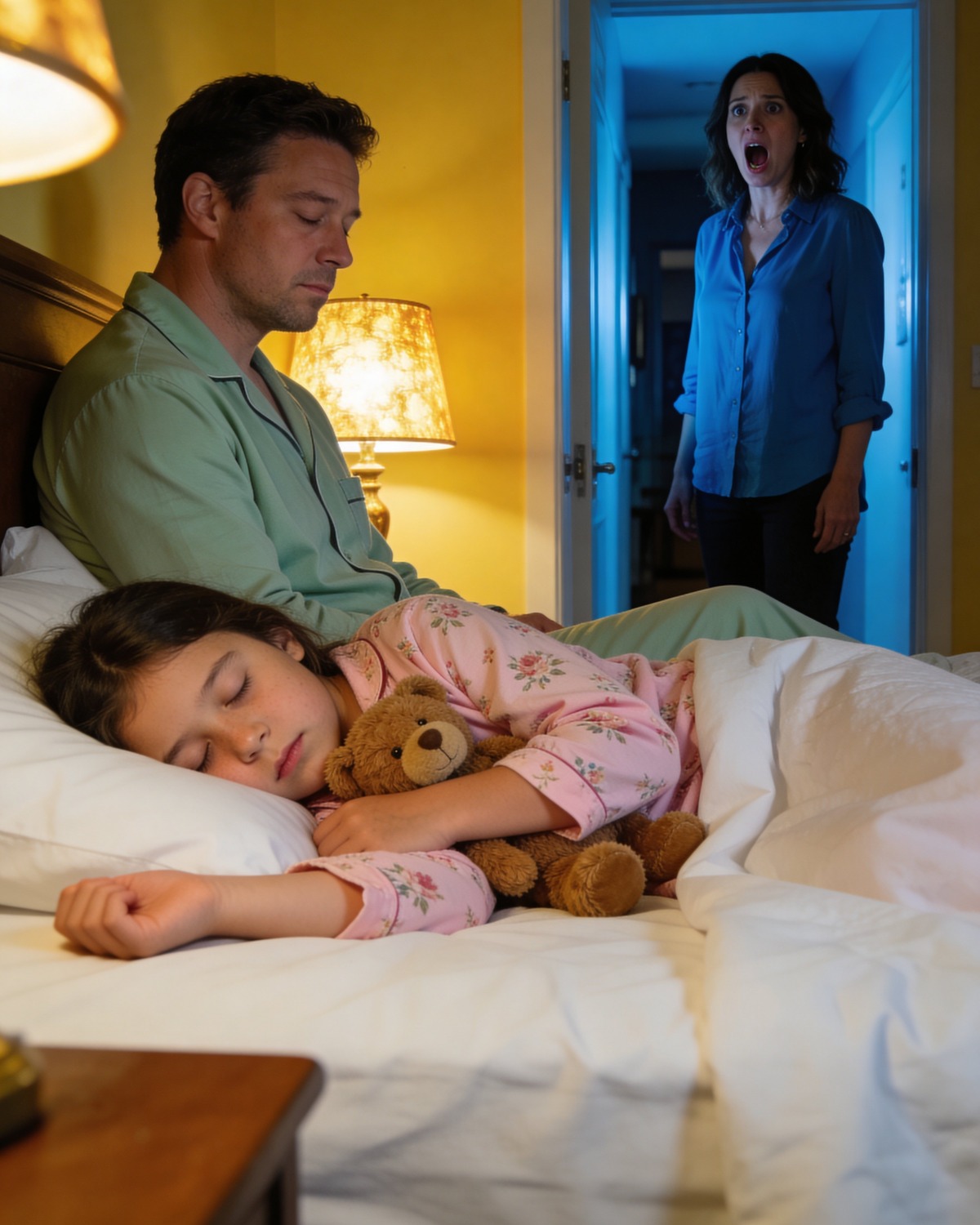 My eight-year-old kept telling me her bed felt “too tight.” At 2:00 a.m., the camera finally showed me why.