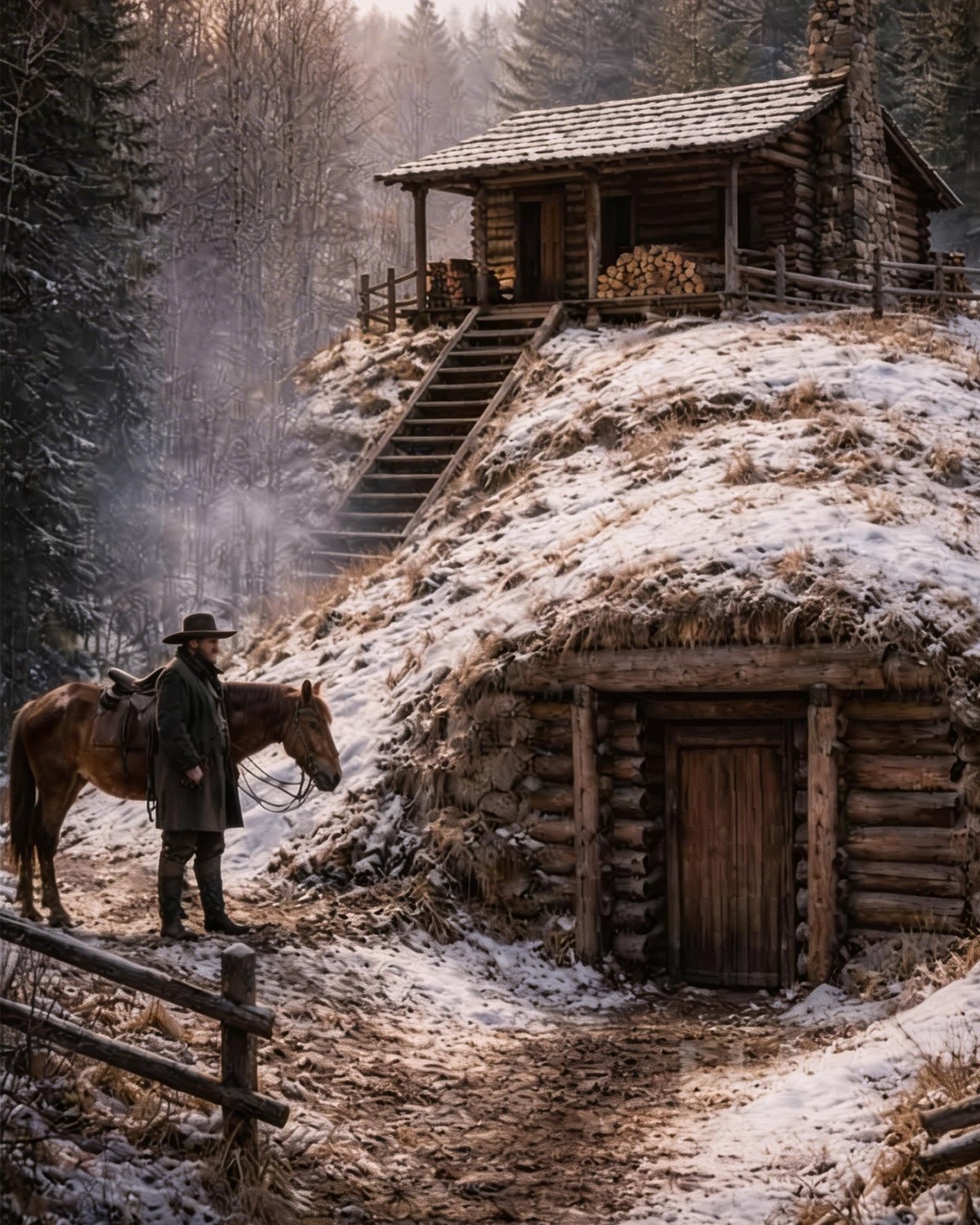 THEY CALLED HIS UNDERGROUND BARN CRAZY – UNTIL HIS HORSES STAYED ALIVE IN THE BLIZZARD