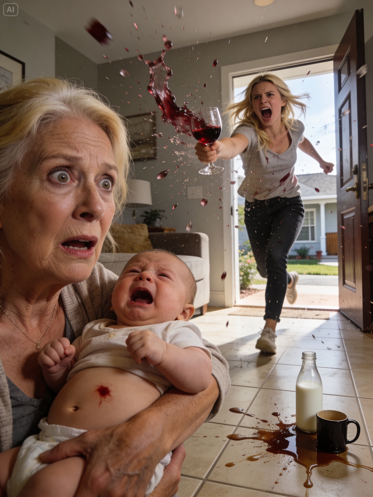 My son and his wife asked me to watch their two-month-old baby while they went shopping.