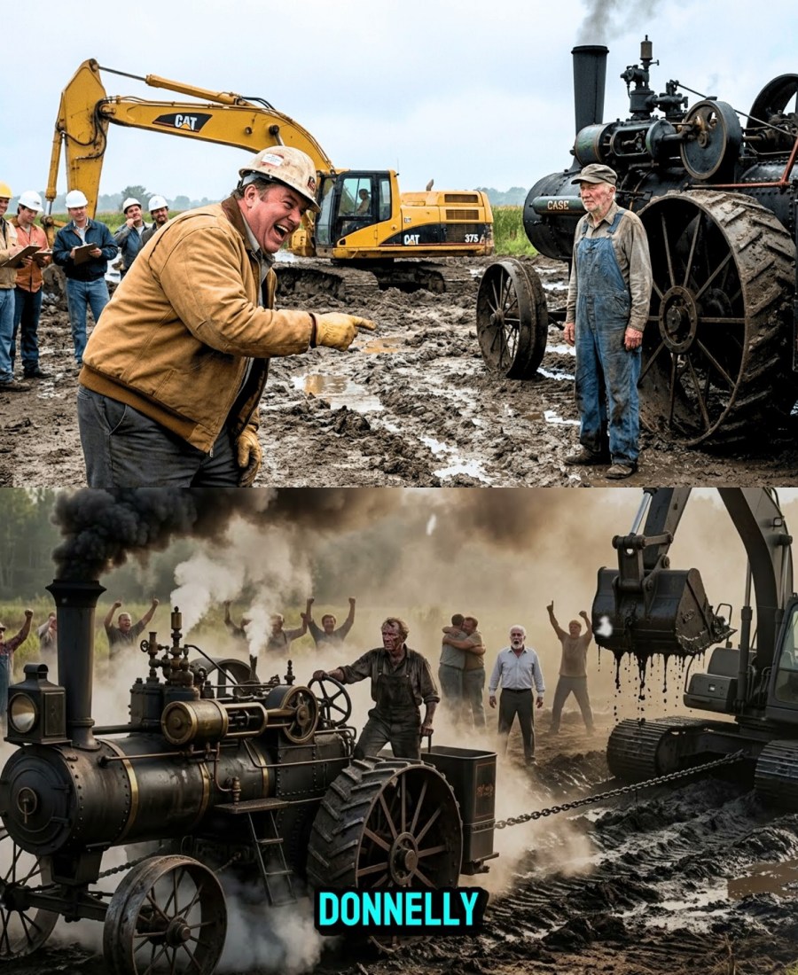 The Engineers Said Nothing Can Pull It Out — Then the Old Man Fired Up His 1912 Steam