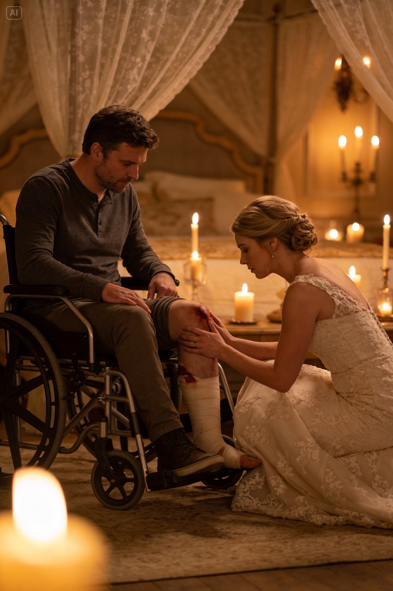 My Boss Offered Me a $2 Million Villa to Marry His “Disabled” Son — But on Our Wedding Night, I Saw the Scar on His Leg and Burst Into Tears