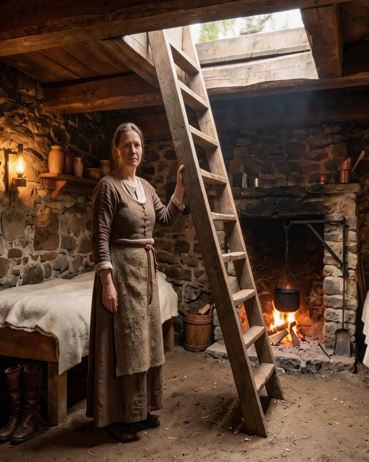 She Built a Hidden Bedroom Beneath Her Cabin — Until the Worst Blizzard Made It Her Only Shelter