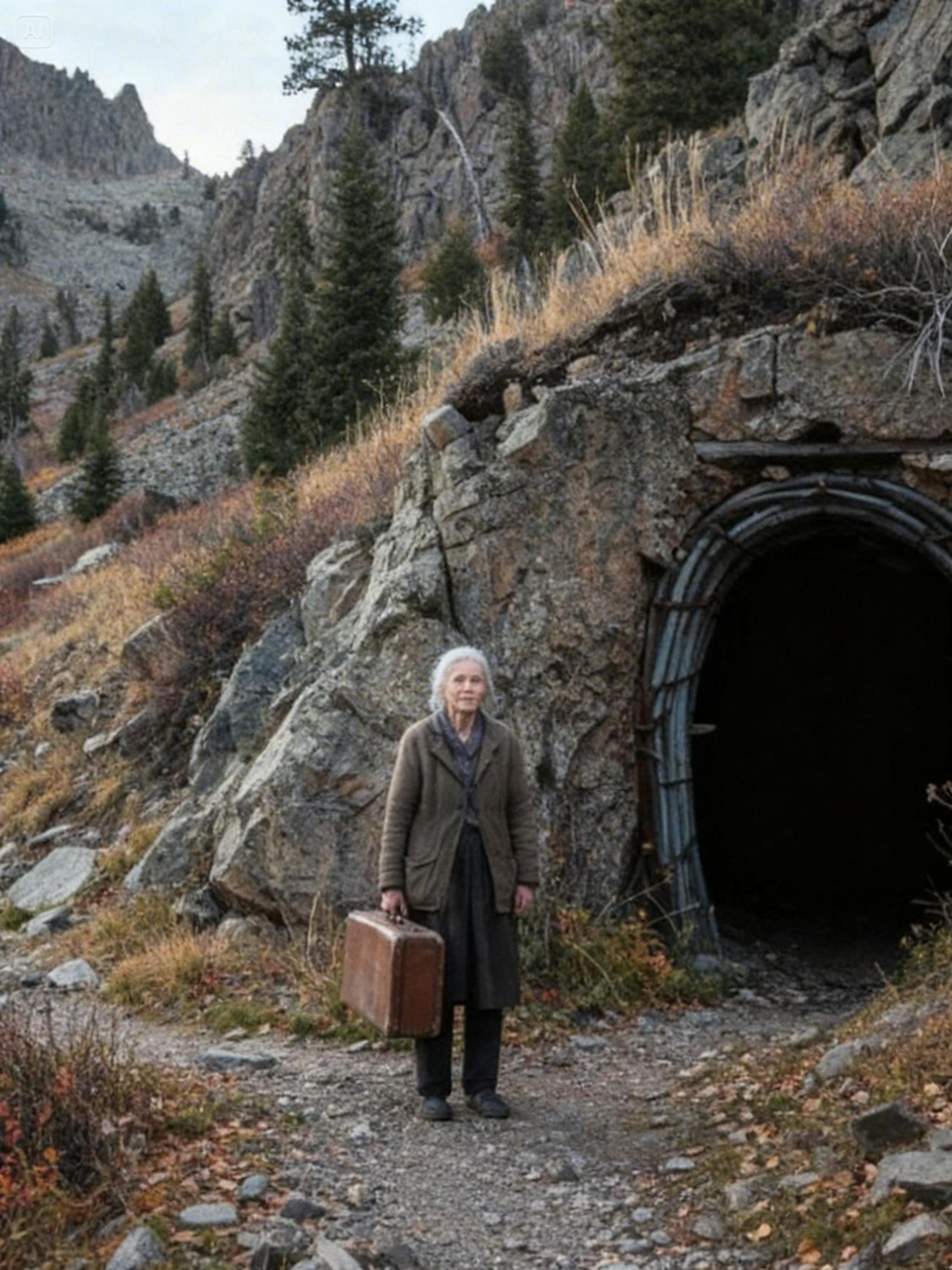 Evicted at 84, she turned a mountain tunnel into a hidden refuge —and that’s when everything changed