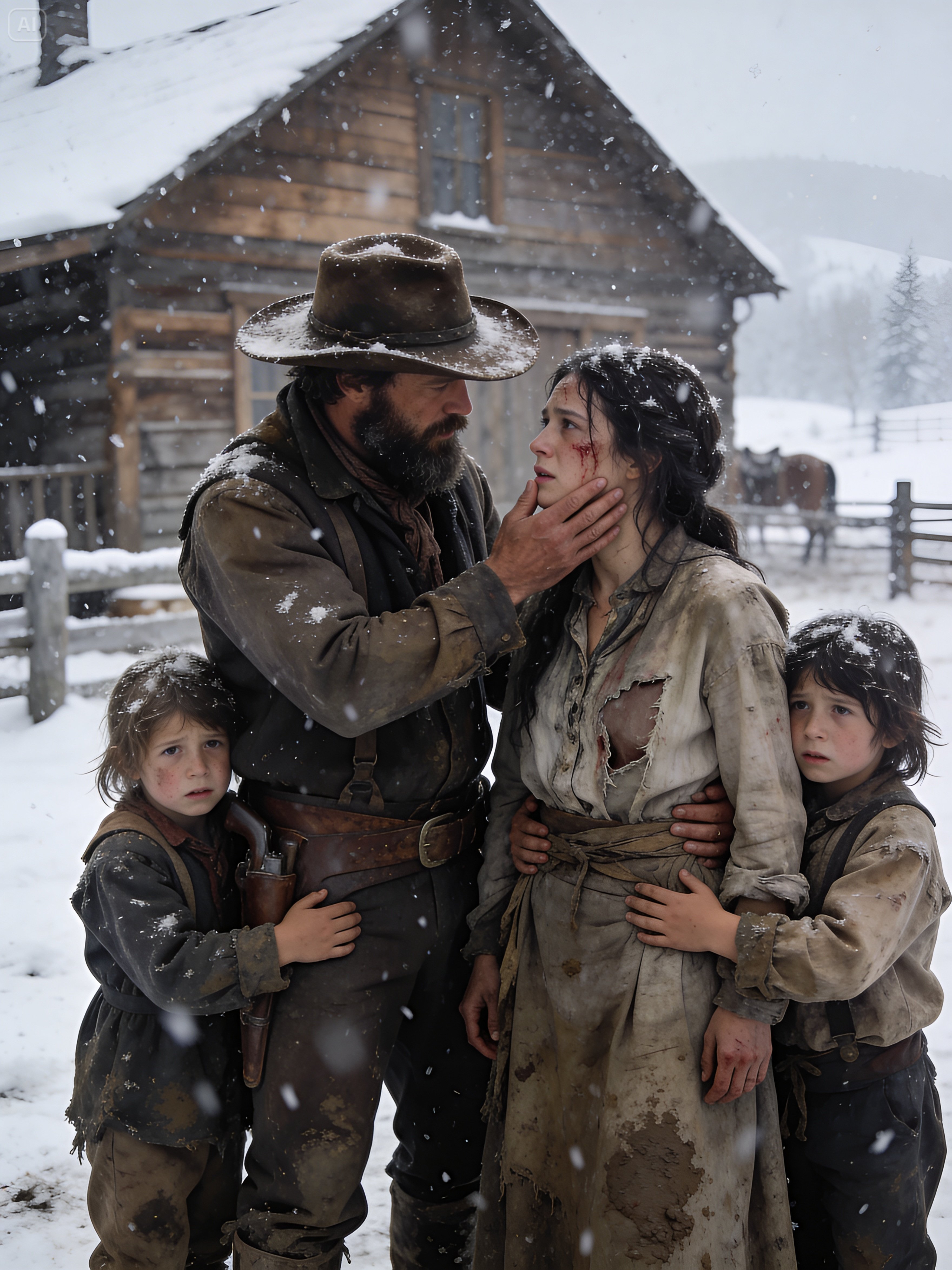 A Widowed Cowboy Prayed for a Wife — She Came With Two Daughters and a Secret