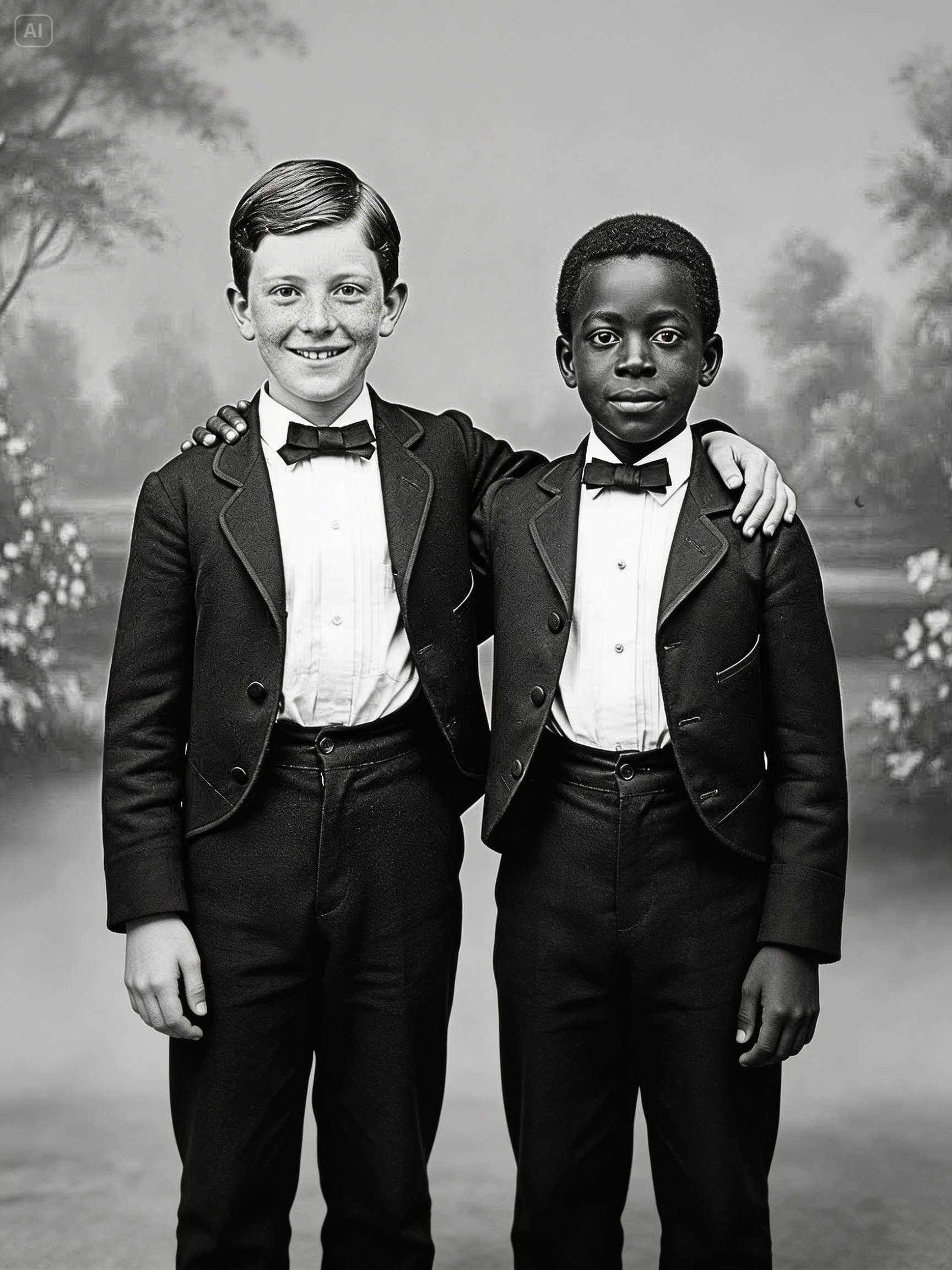 This 1870 portrait of two friends seems cheerful — until experts discovered its secret