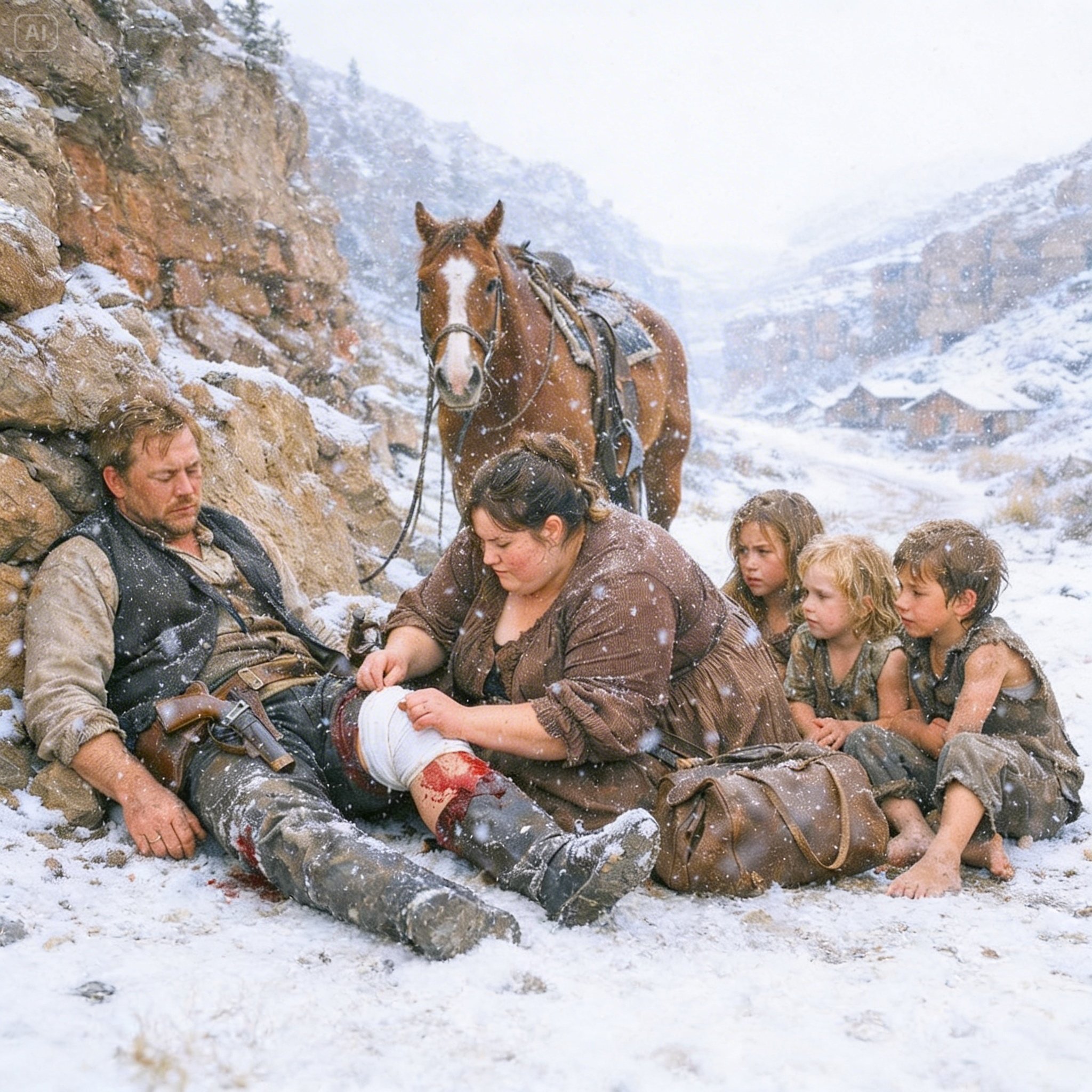 A Poor Widow And Her Children Helped a Wounded Cowboy, Not Knowing He Owned the Largest Ranch