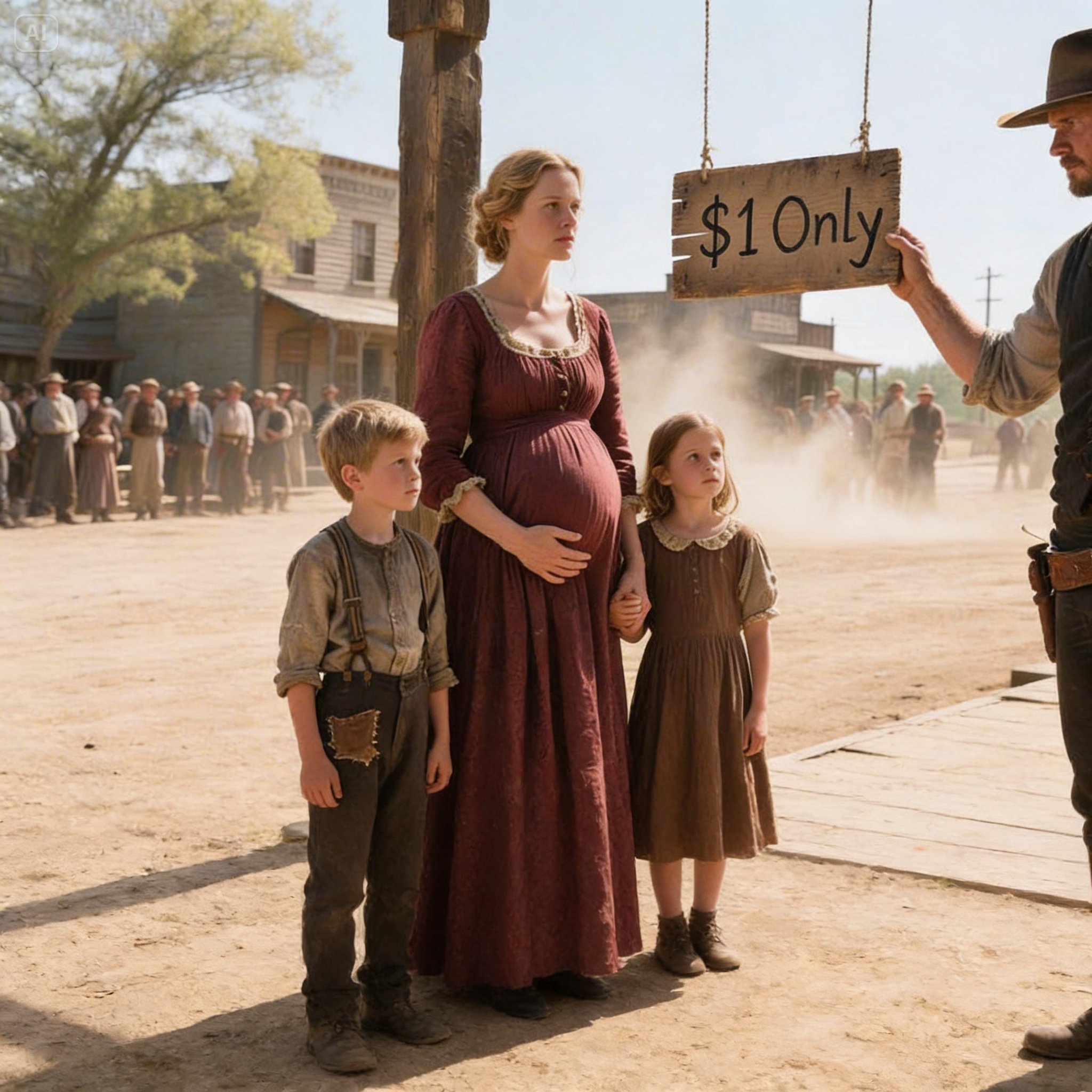 Lonely Cowboy Wanted a Pregnant Widow and Her Orphans at Auction, She Warned, “You May Regret This”