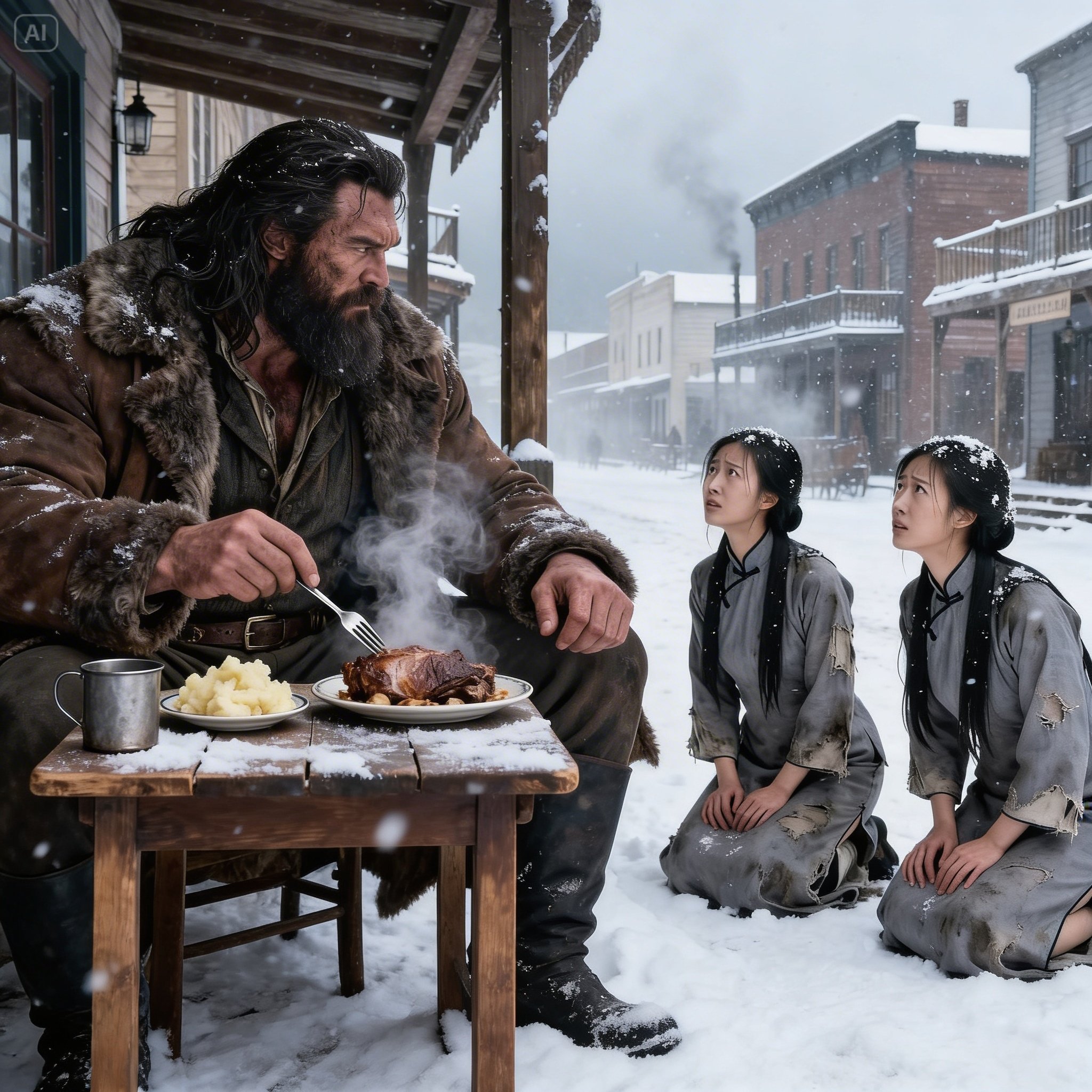 Mountain Man Heard “May We Have Your Leftovers” At Dinner, Then He Saw the Eyes That Broke Him