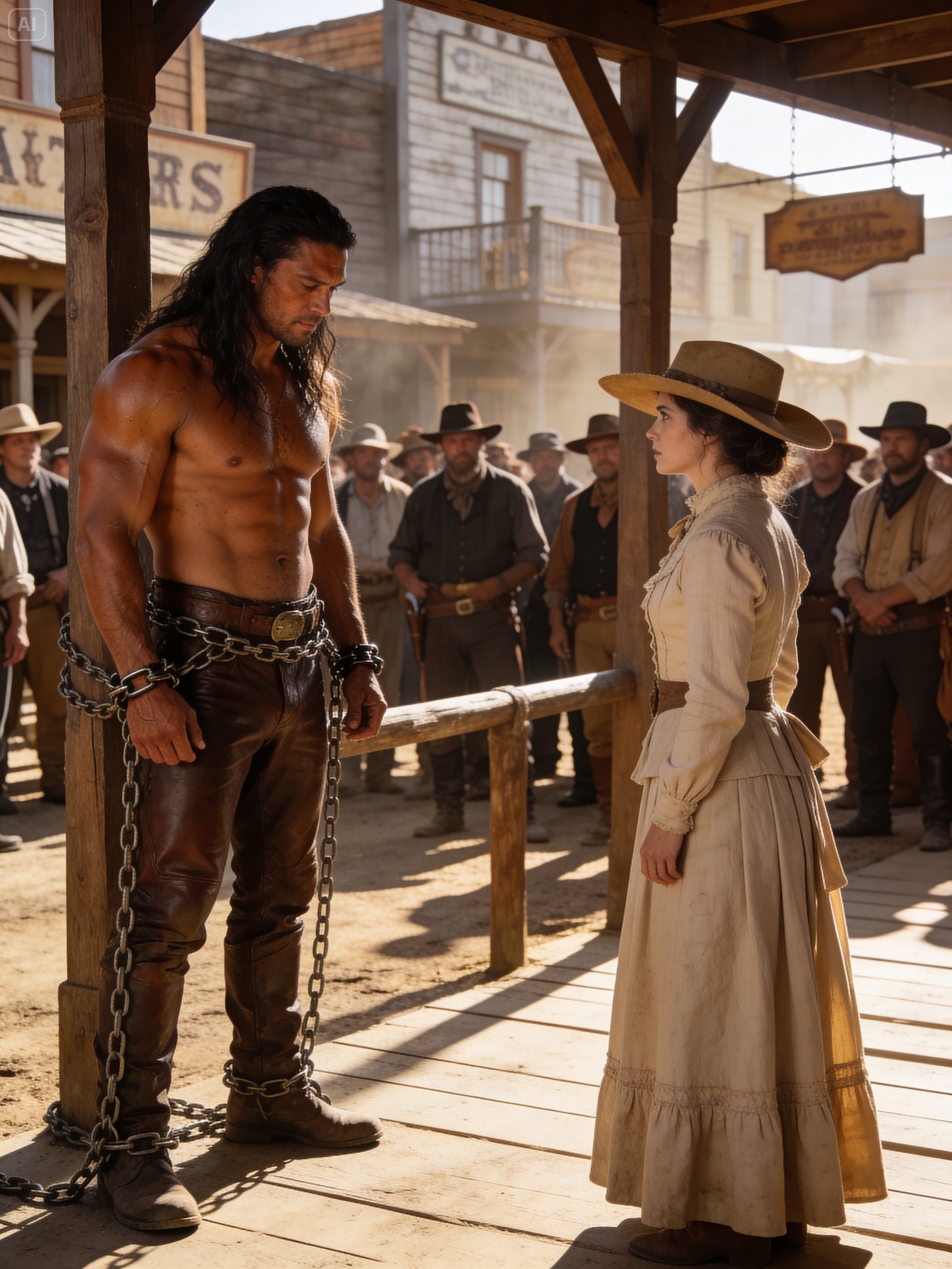 “She’s Deaf—Take Her!” The Drunk Father Shouted, But Giant Apache Whispered, “I Know You Can Hear…”