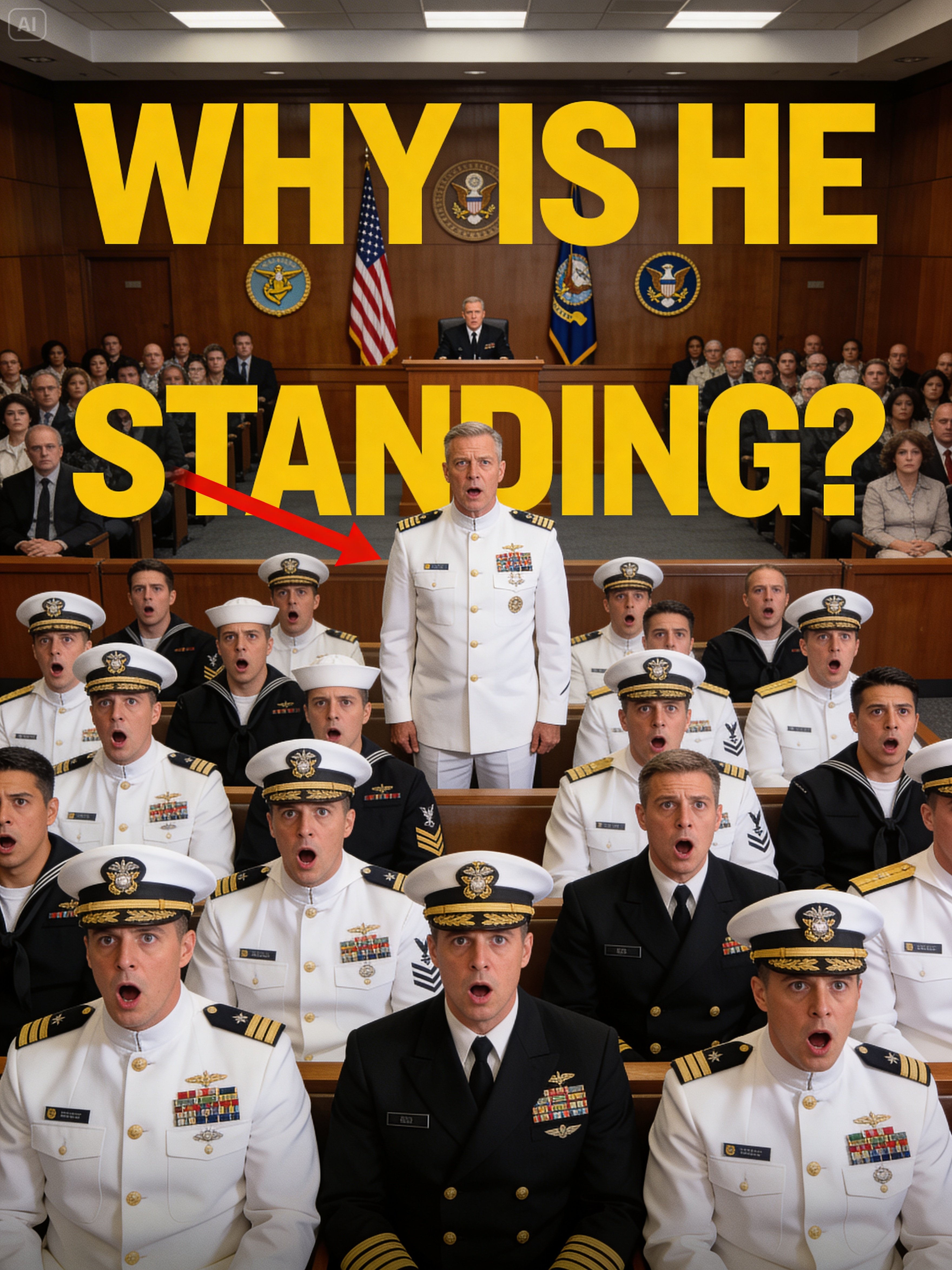 Everyone Sat Down at Navy Ceremony — Until 3-Star Admiral Refused to Sit When He Saw Who Was Missing