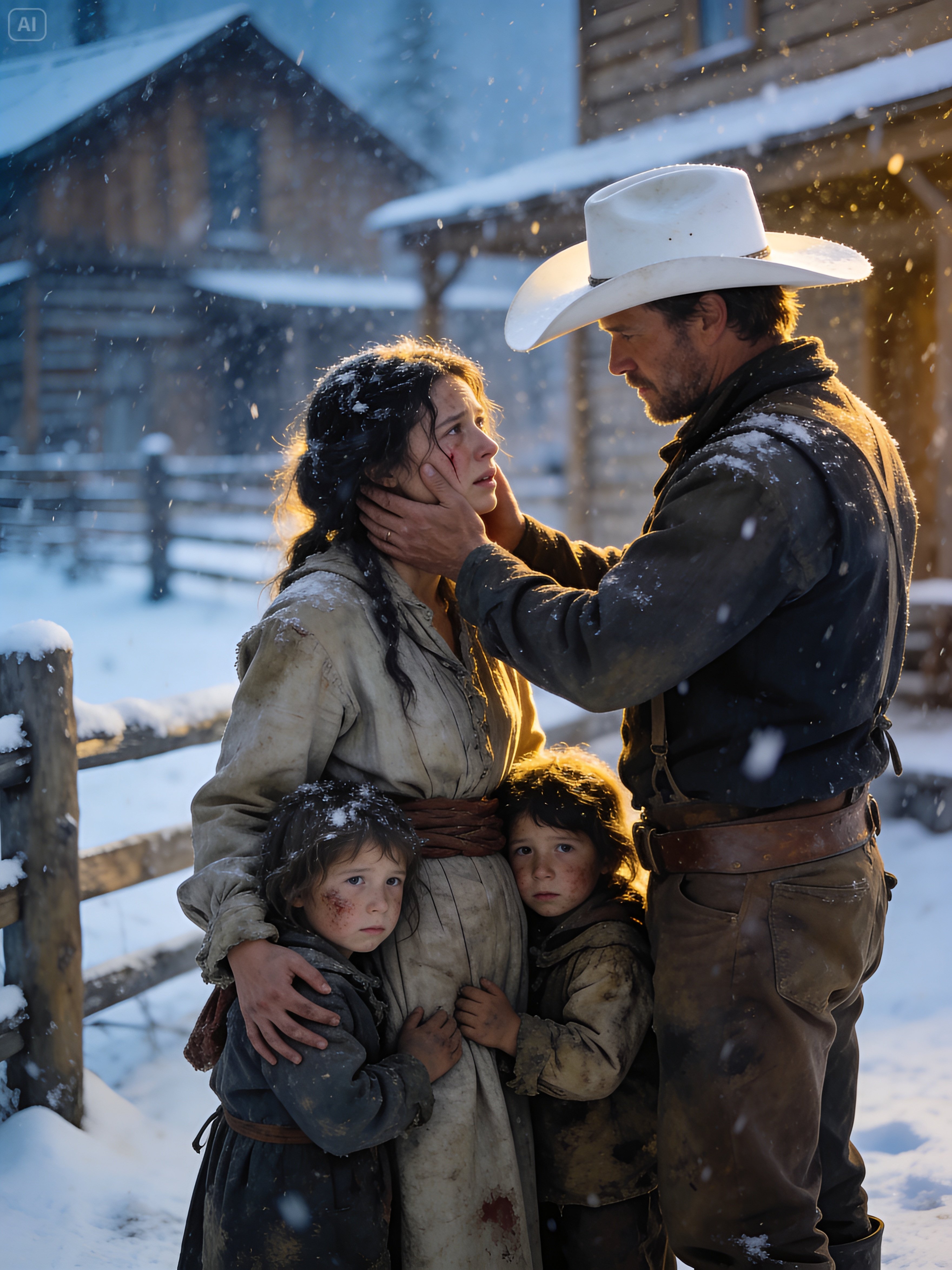 A Widowed Cowboy Prayed for a Wife — She Came With Two Daughters and a Secret