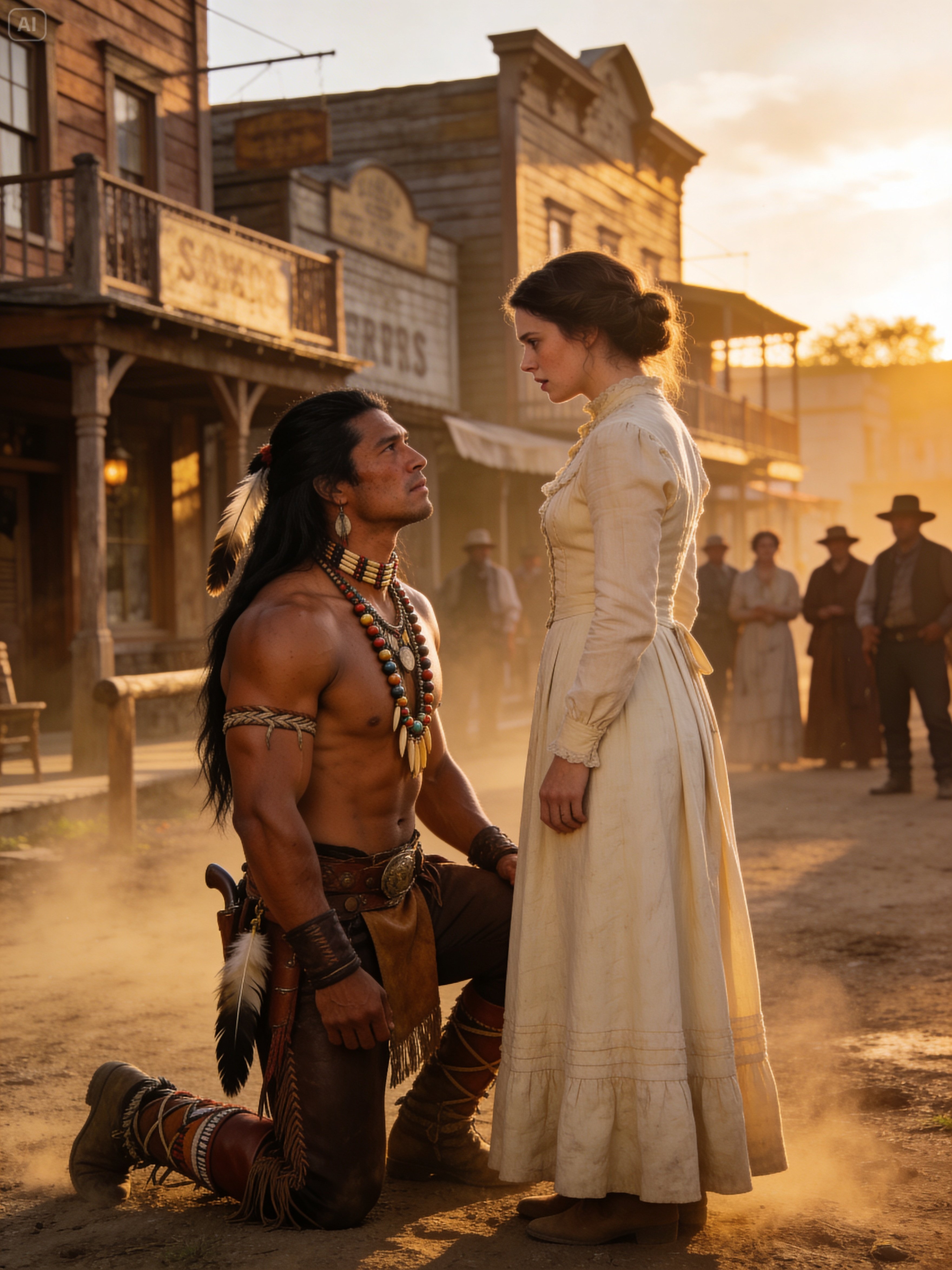 “At 19, She Was Forced to Marry an Apache — But His Wedding Gift Silenced the Whole Town”